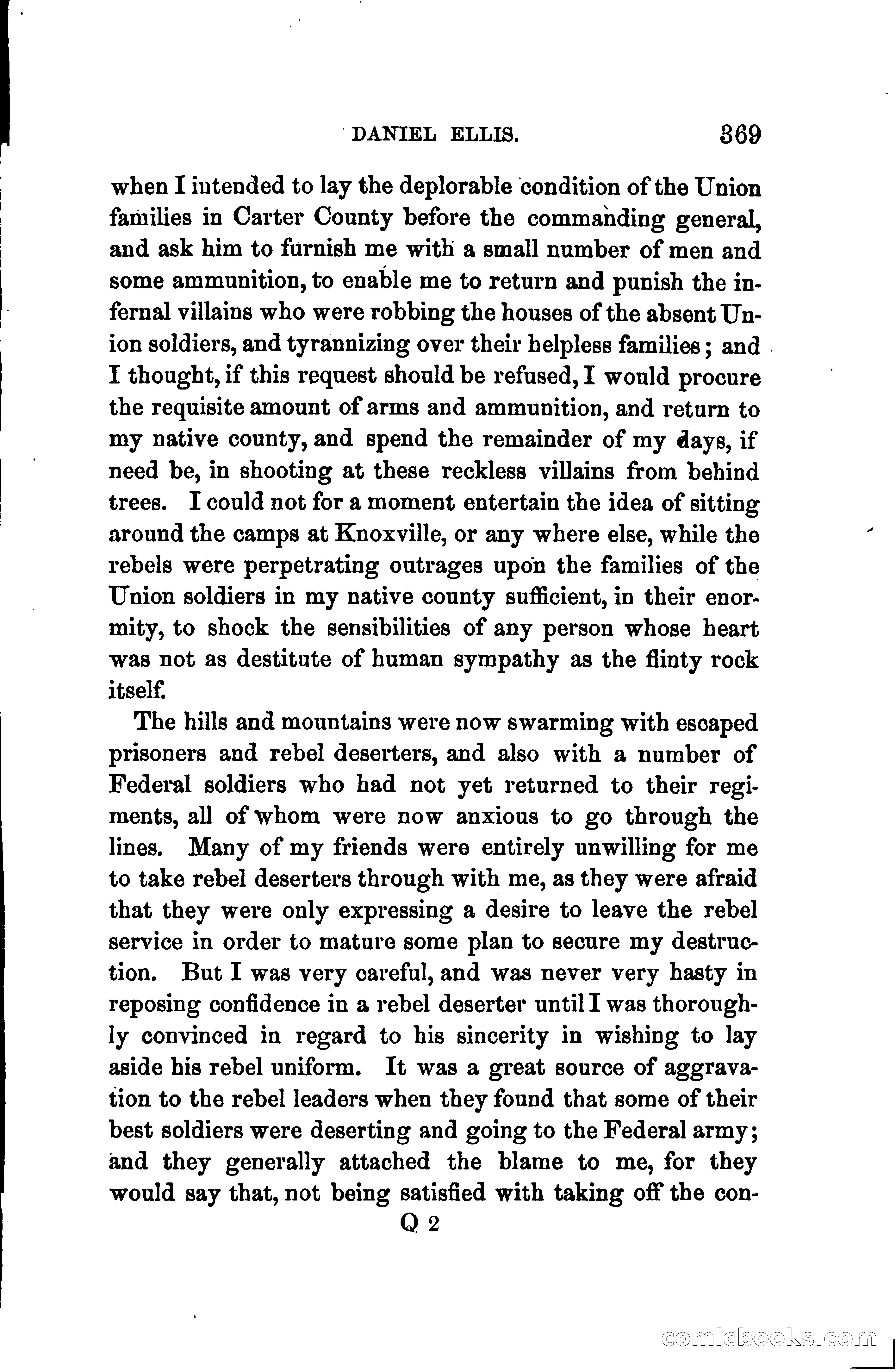 Thrilling Adventures of Daniel Ellis, the Great Union Guide of East Tennessee — page 379 of 399