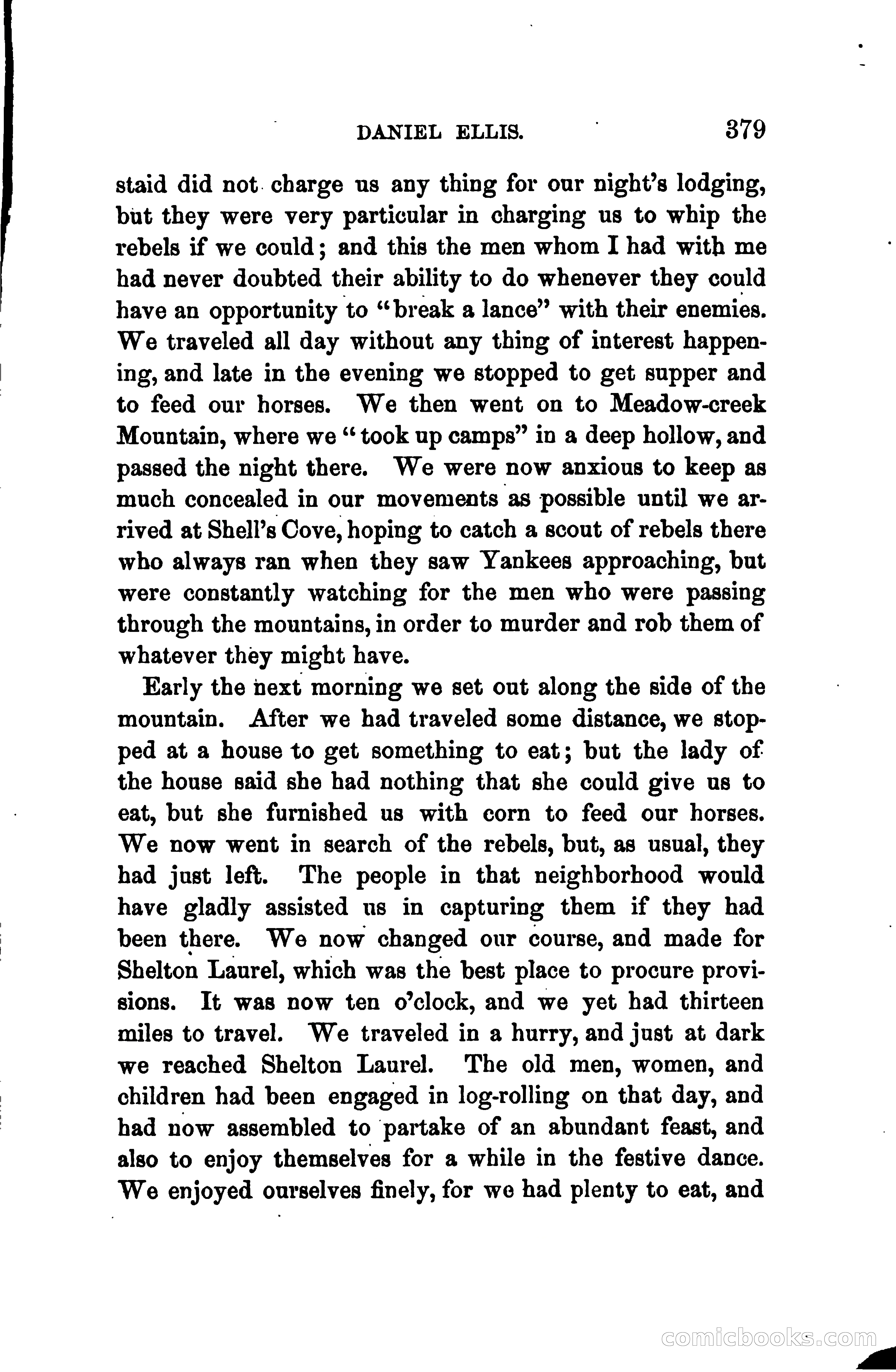 Thrilling Adventures of Daniel Ellis, the Great Union Guide of East Tennessee — page 389 of 399