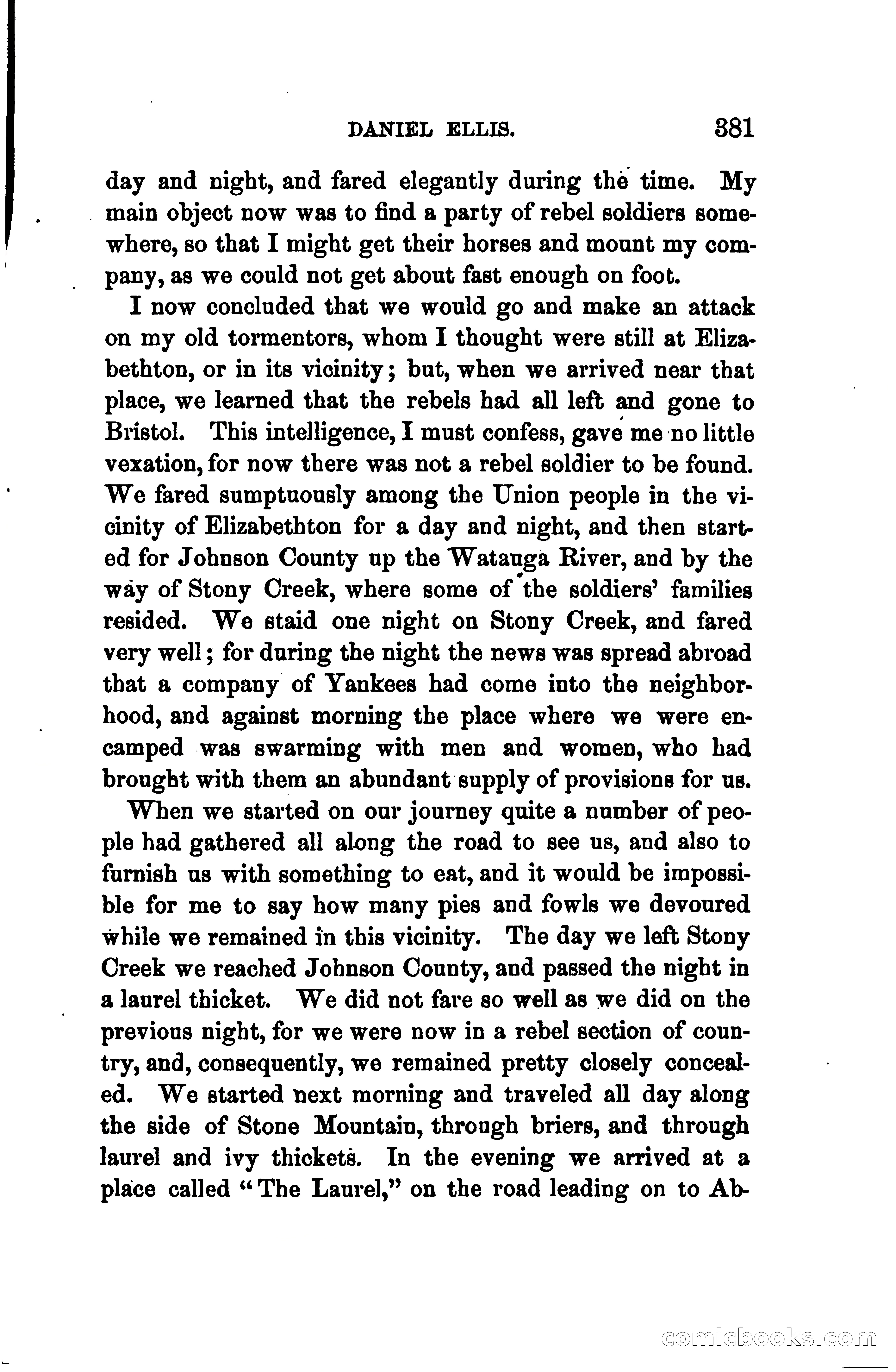 Thrilling Adventures of Daniel Ellis, the Great Union Guide of East Tennessee — page 391 of 399