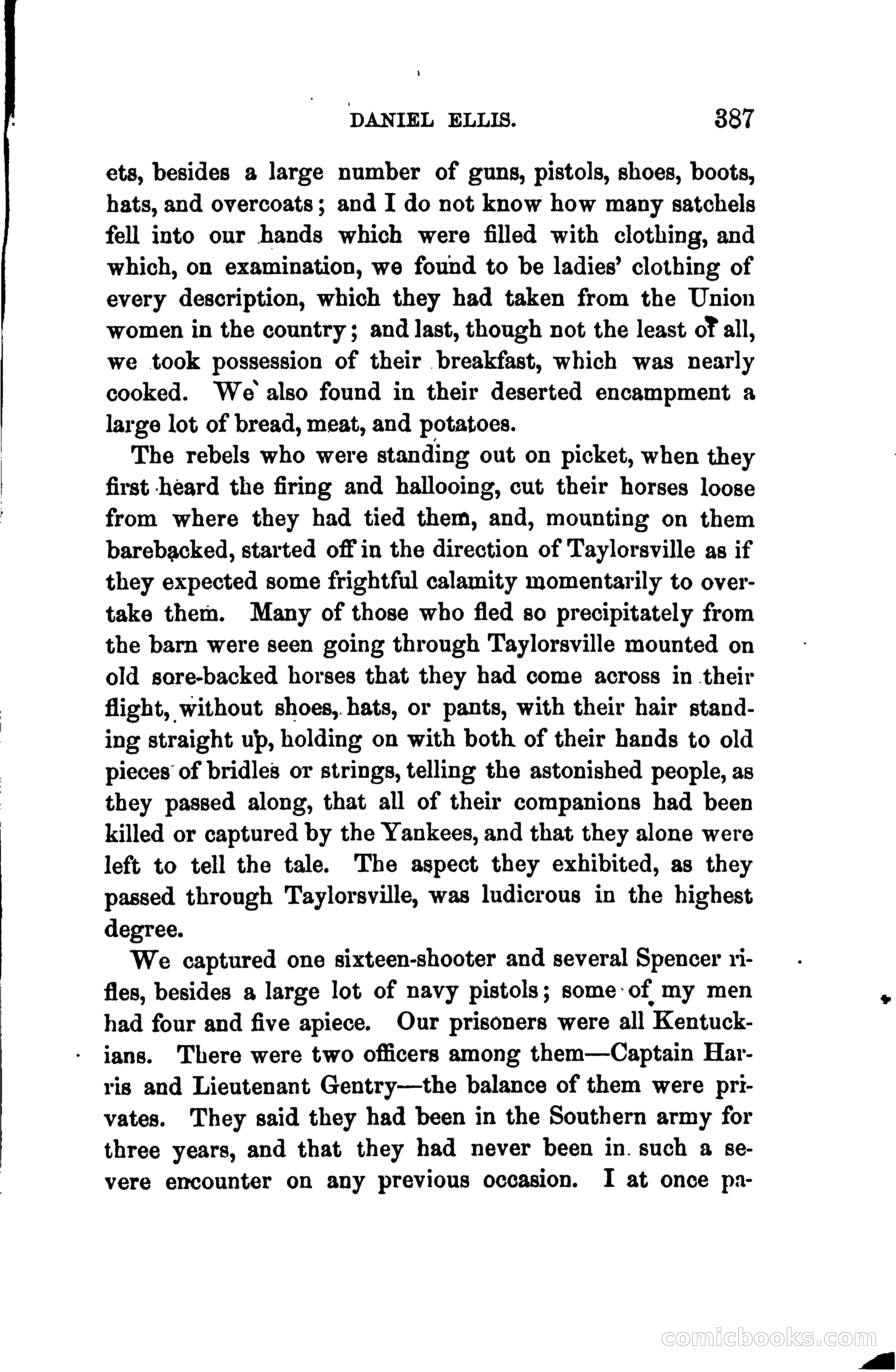 Thrilling Adventures of Daniel Ellis, the Great Union Guide of East Tennessee — page 397 of 399