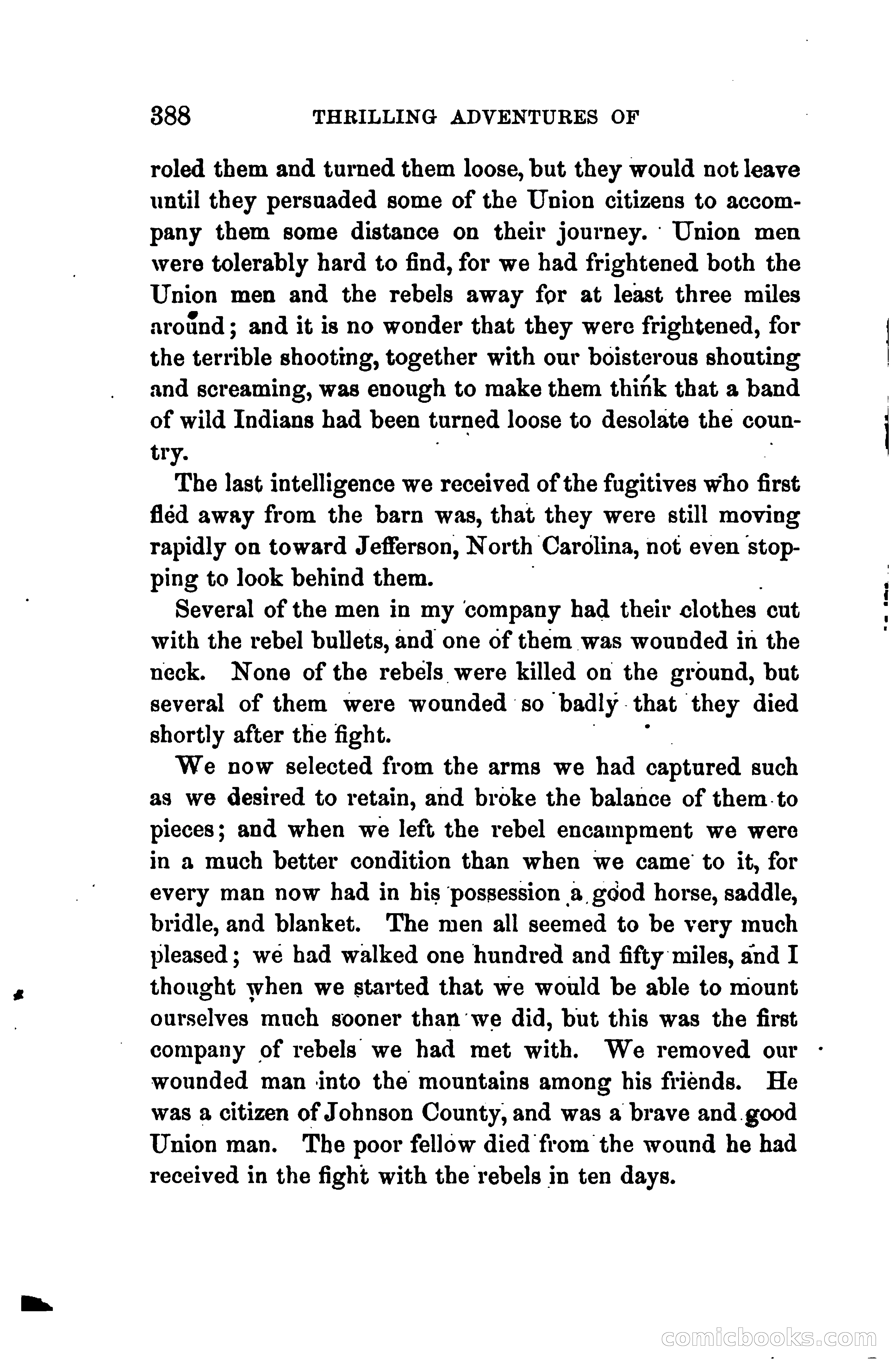 Thrilling Adventures of Daniel Ellis, the Great Union Guide of East Tennessee — page 398 of 399
