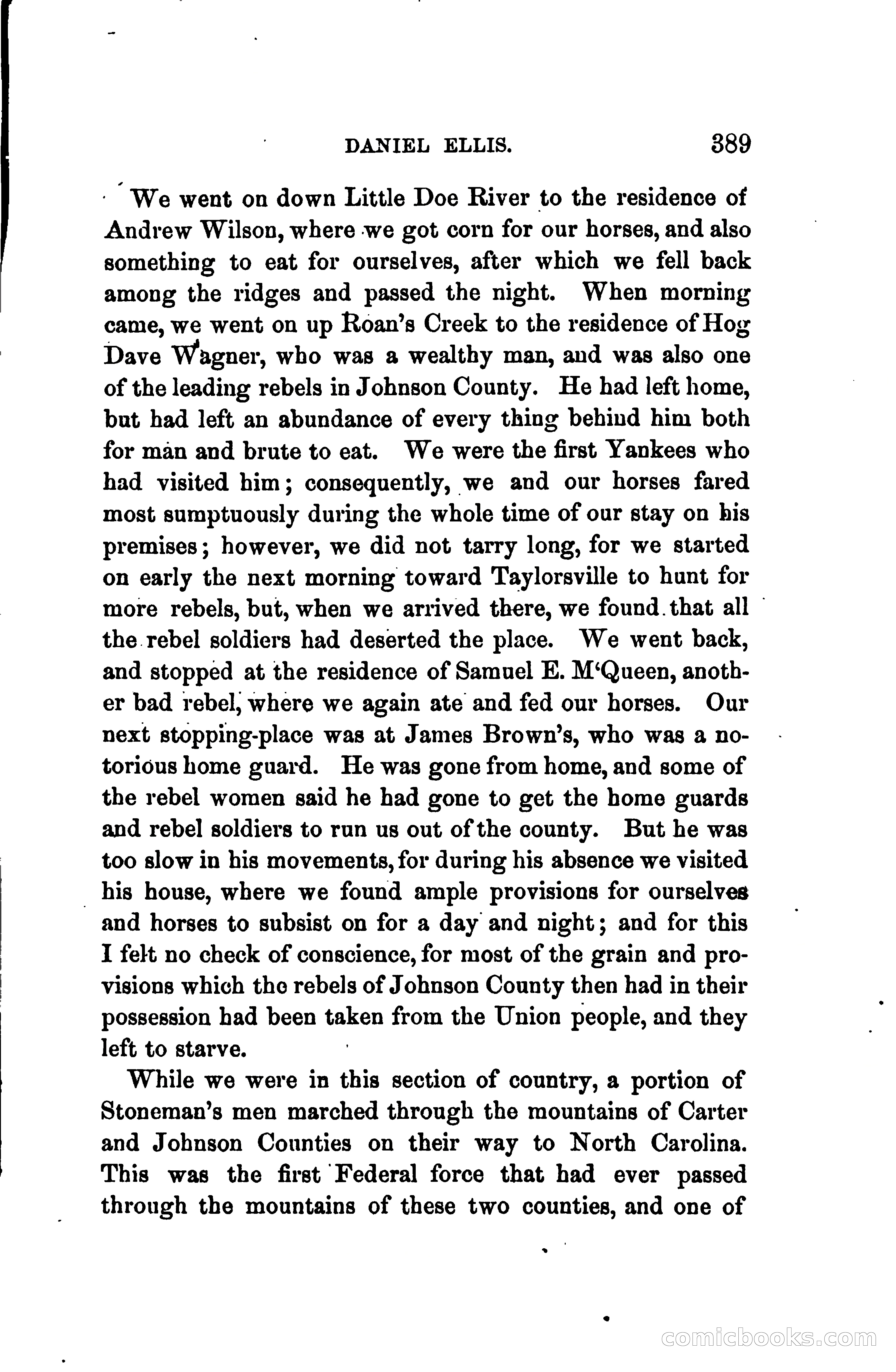 Thrilling Adventures of Daniel Ellis, the Great Union Guide of East Tennessee — page 399 of 399