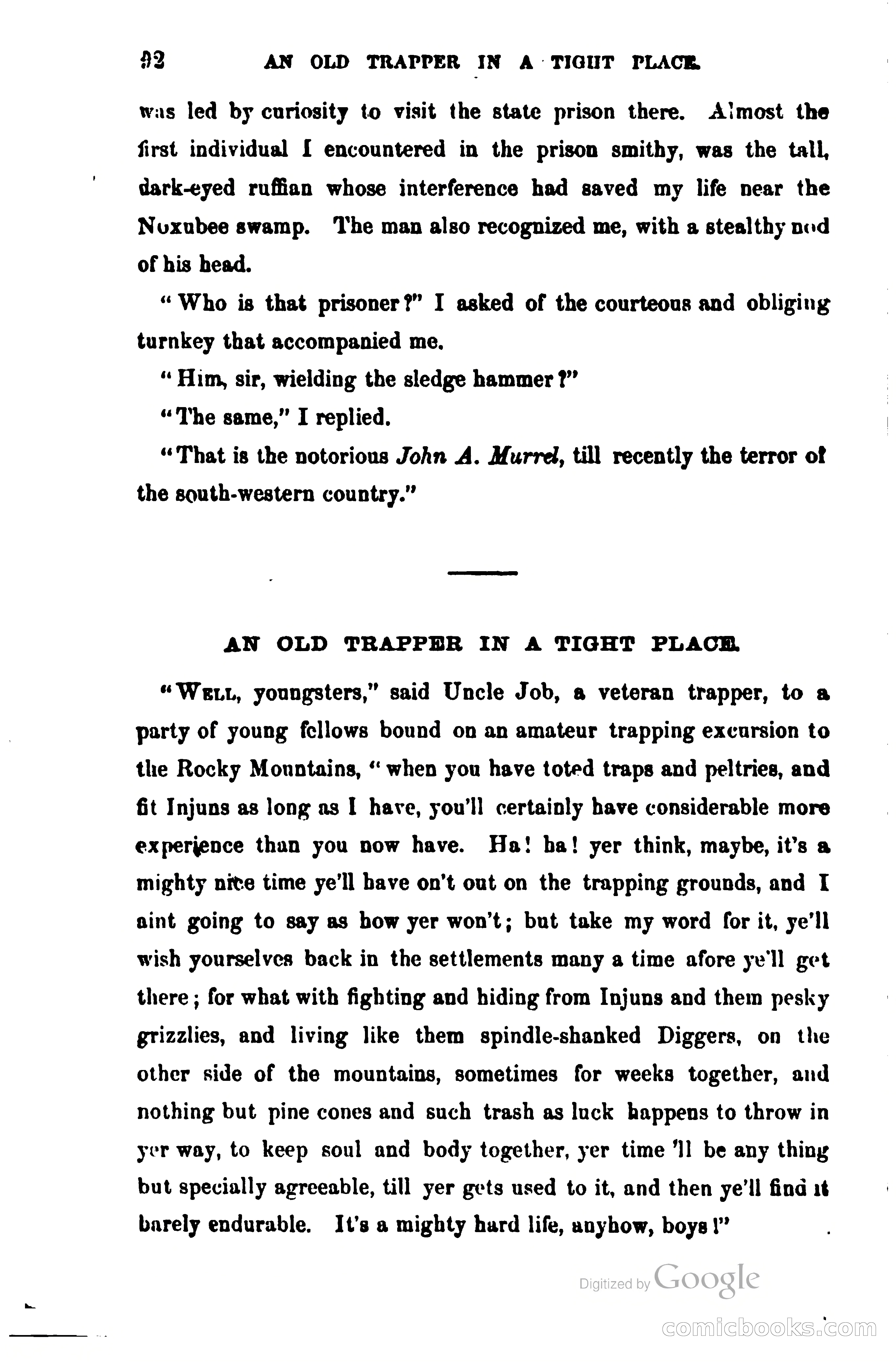 Thrilling Adventures Among the Early Settlers — page 103 of 385