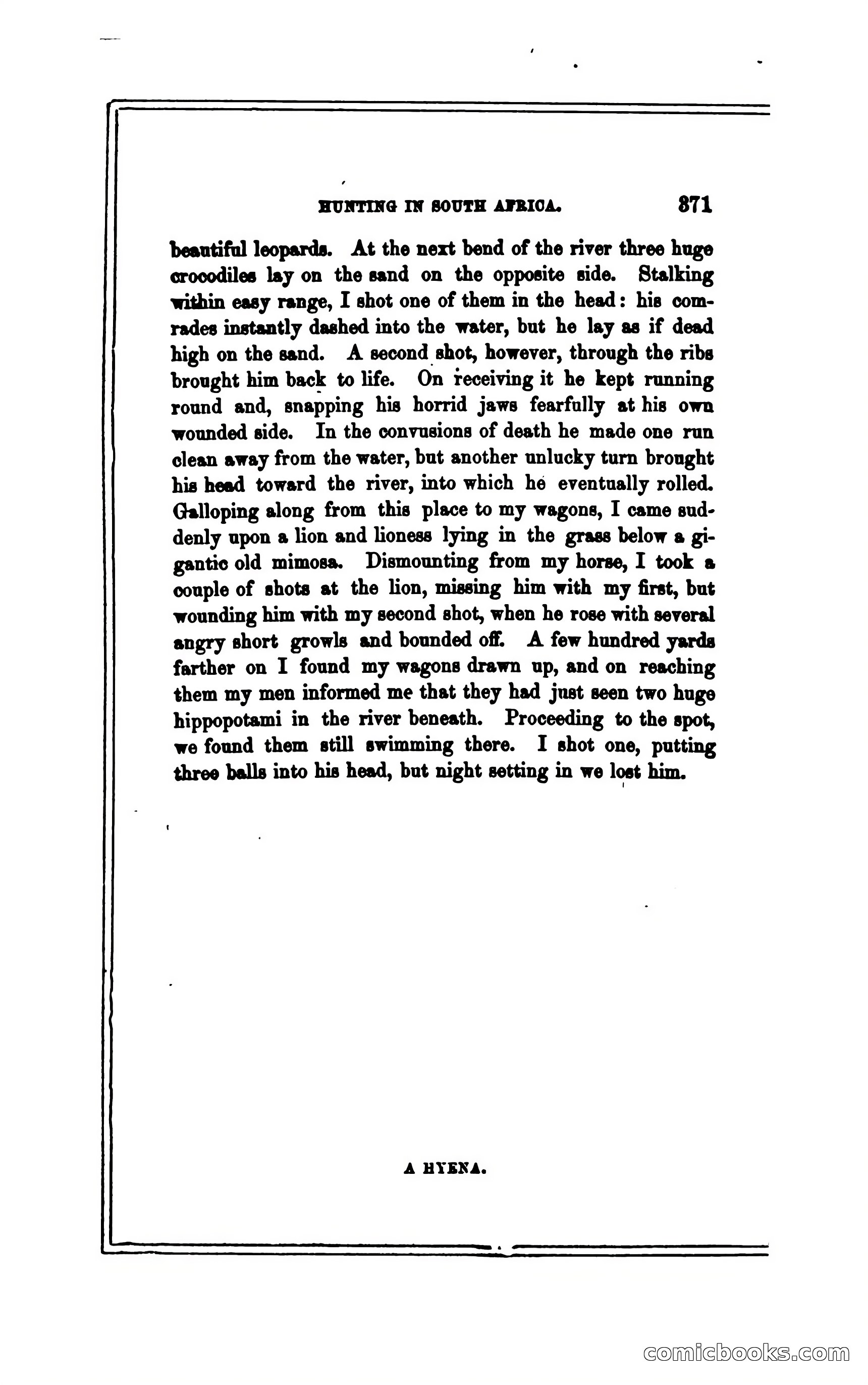 Thrilling Adventures of Hunters, in the Old World and the New — page 383 of 394