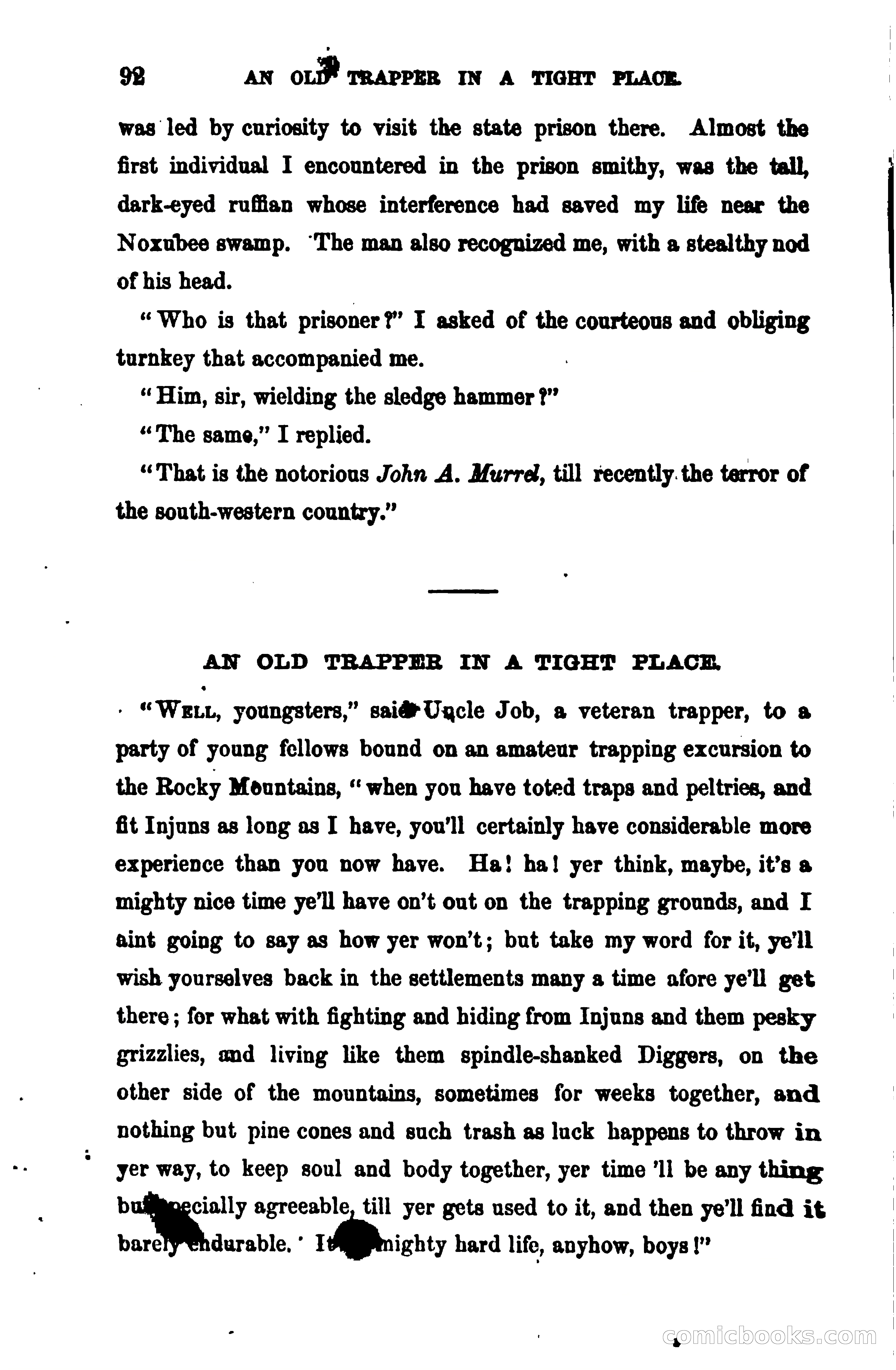 Thrilling Adventures Among the Early Settlers — page 99 of 390
