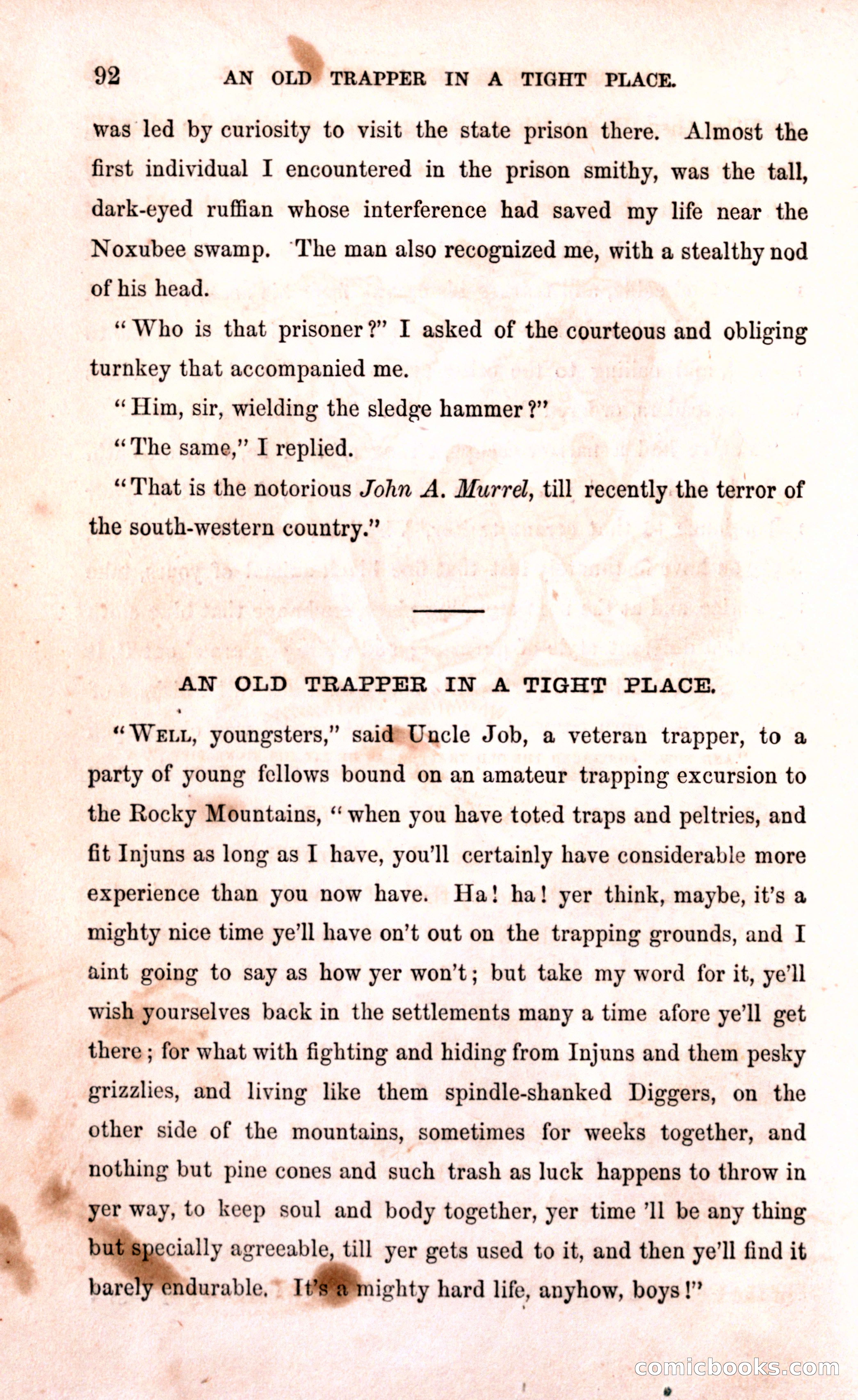 Thrilling Adventures Among the Early Settlers — page 98 of 394
