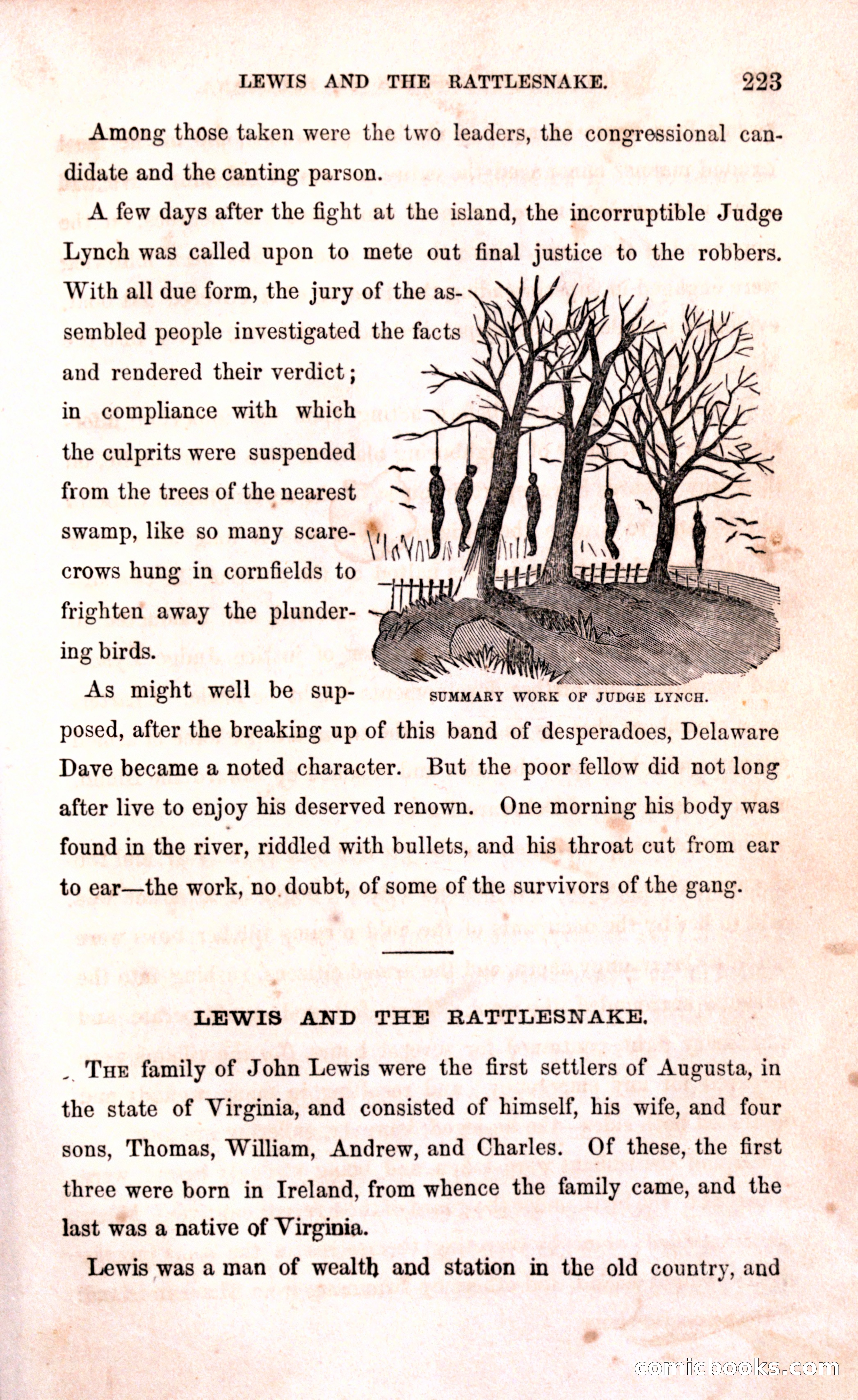 Thrilling Adventures Among the Early Settlers — page 229 of 394