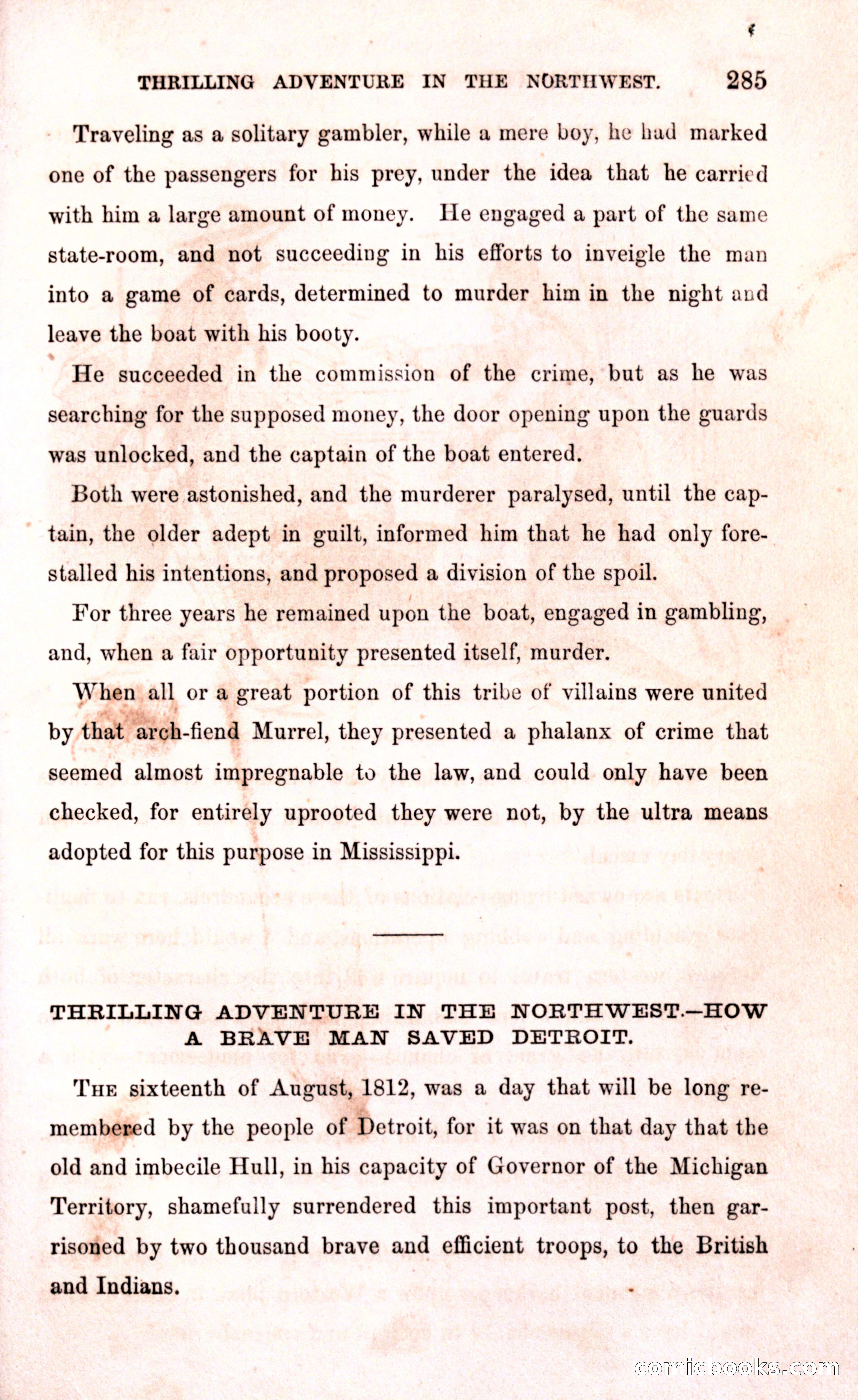 Thrilling Adventures Among the Early Settlers — page 291 of 394