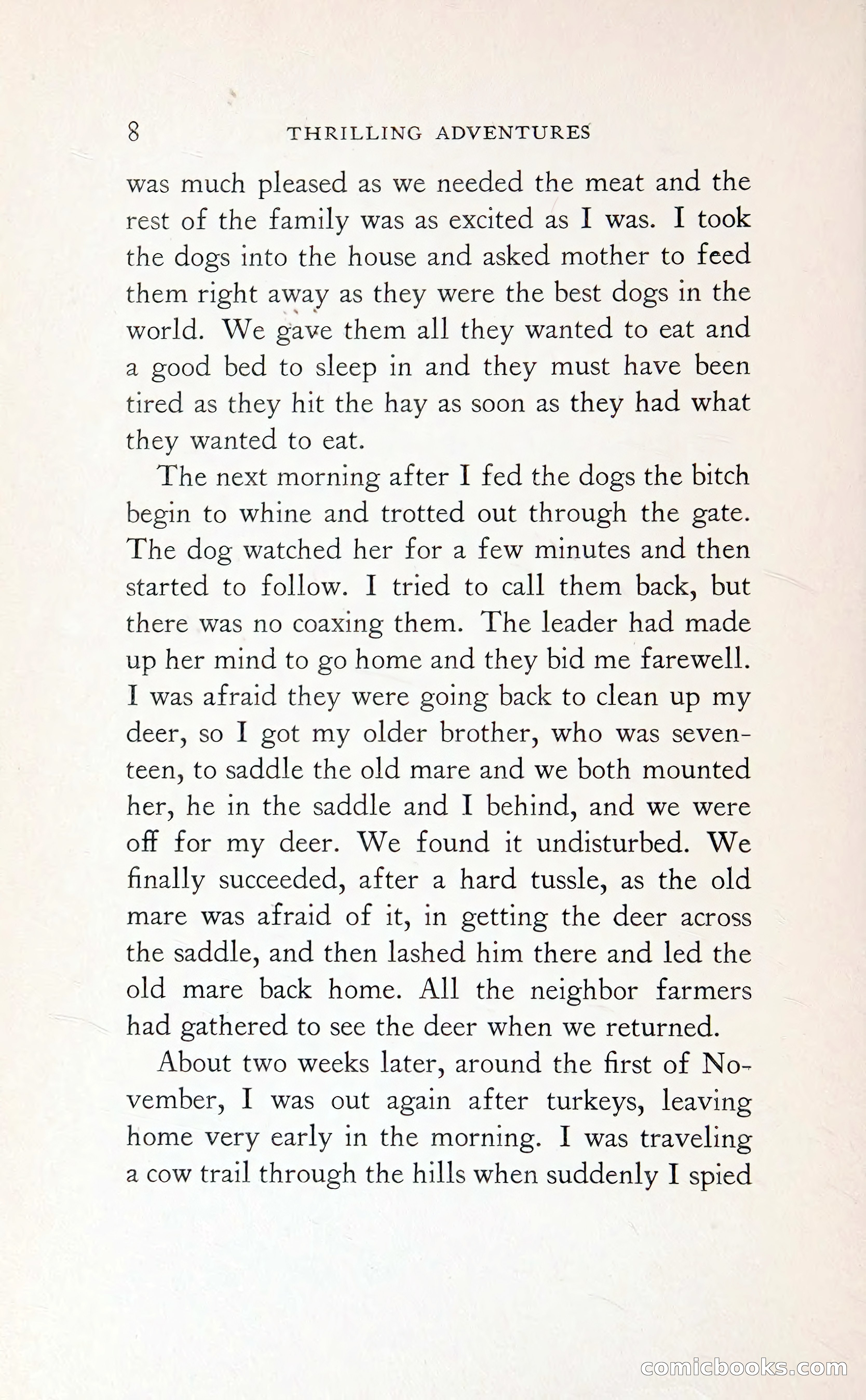Thrilling Adventures: Guiding, Trapping, Big Game Hunting — page 29 of 287