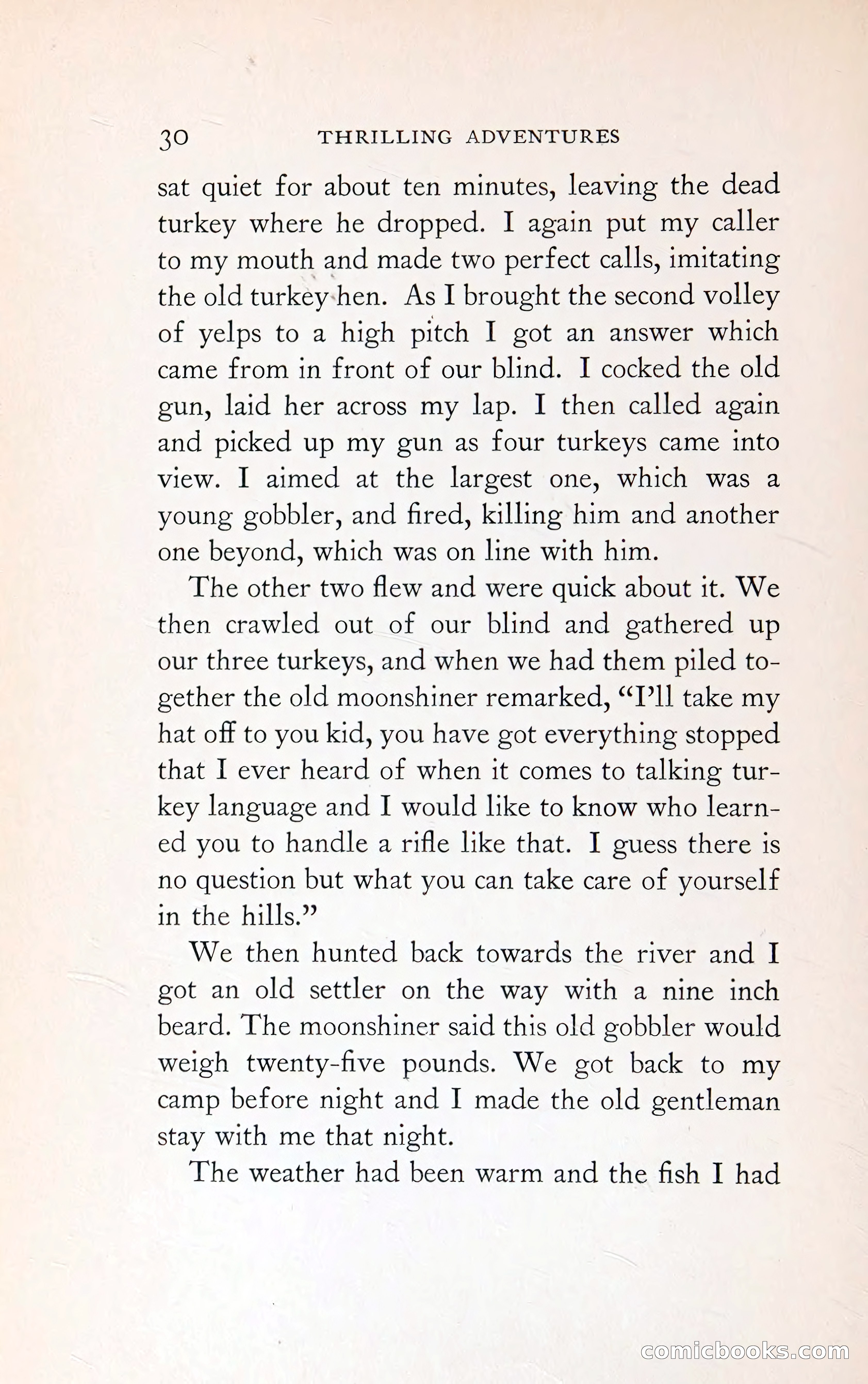 Thrilling Adventures: Guiding, Trapping, Big Game Hunting — page 61 of 287