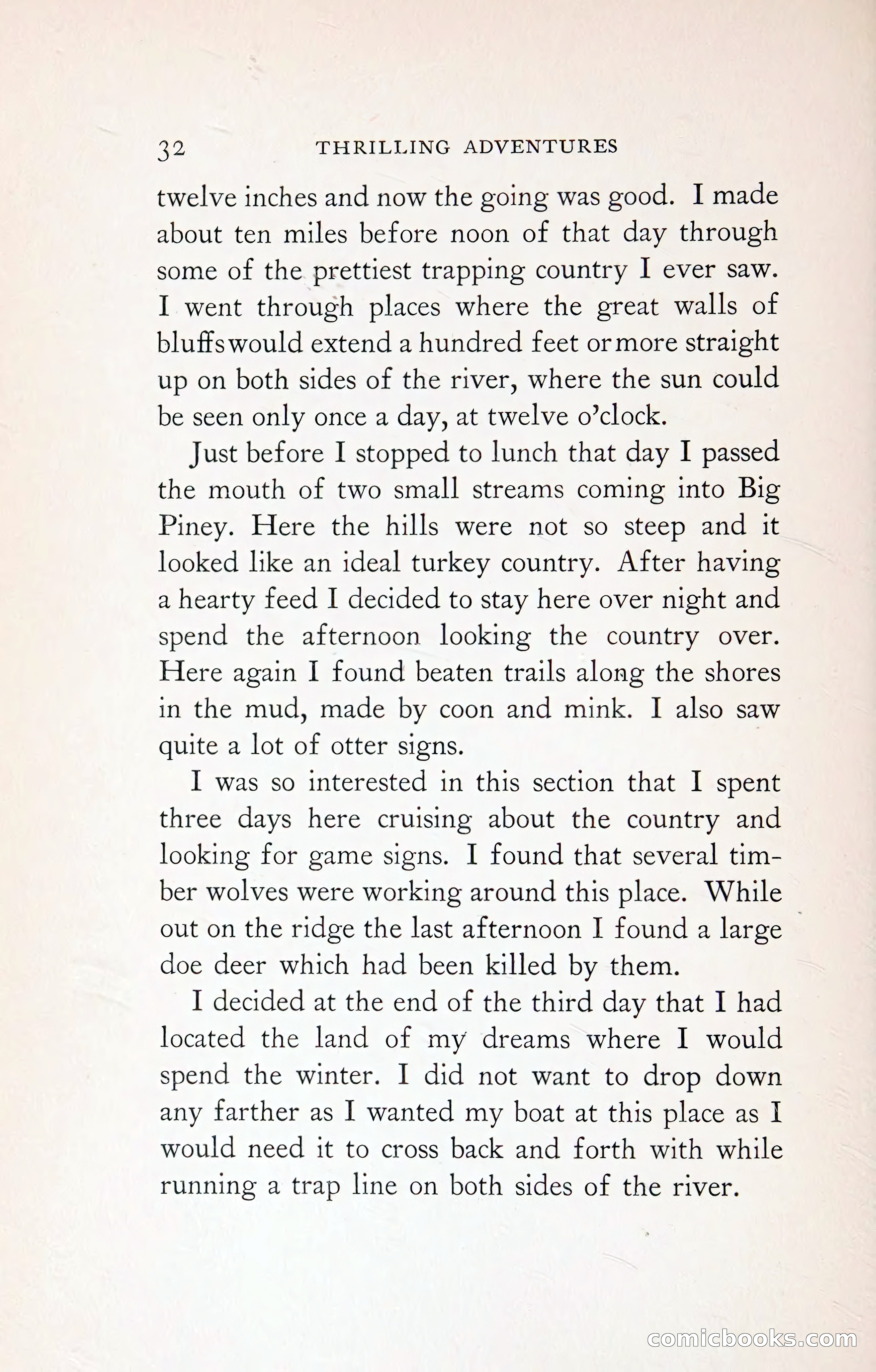 Thrilling Adventures: Guiding, Trapping, Big Game Hunting — page 65 of 287