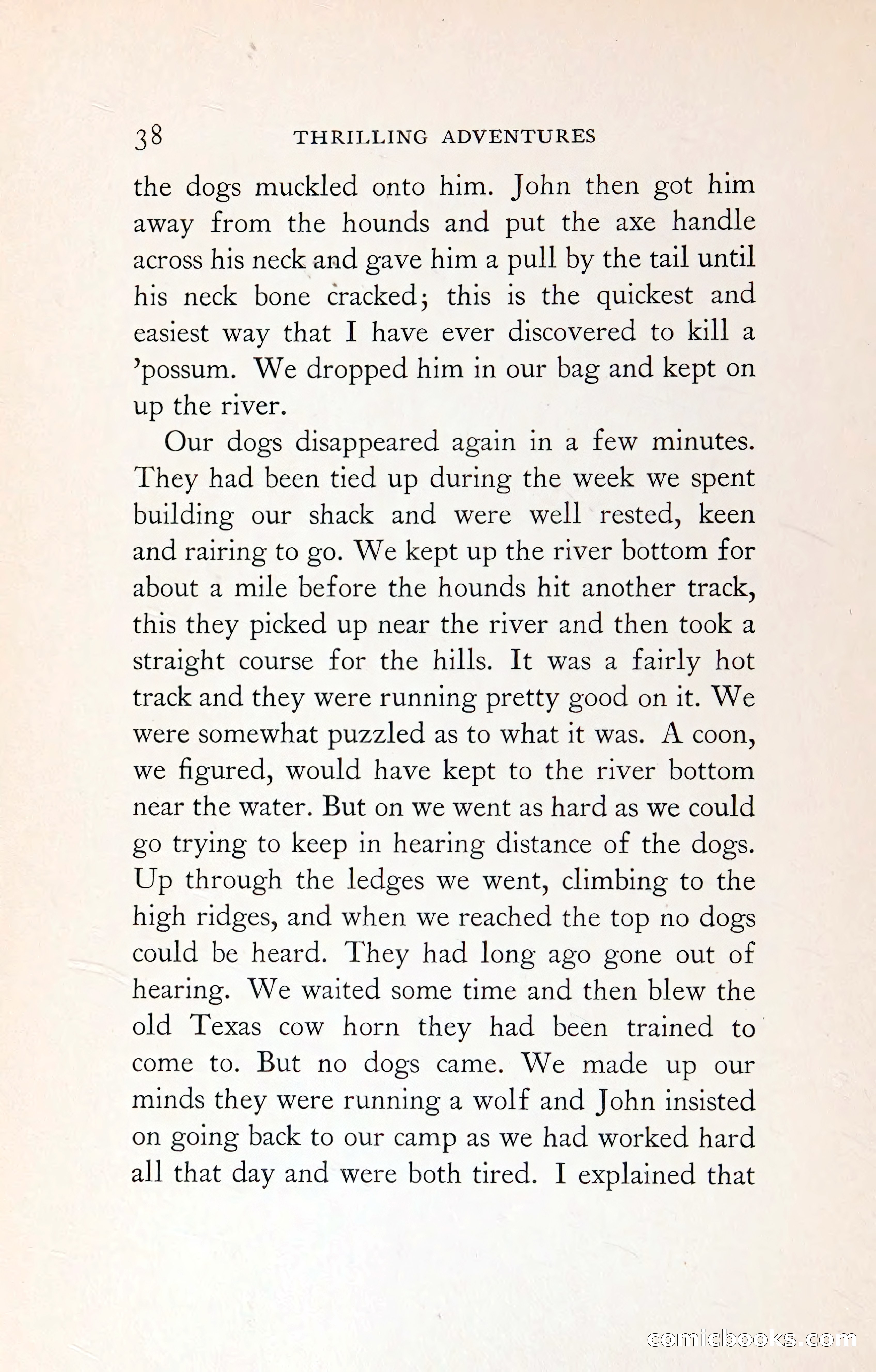 Thrilling Adventures: Guiding, Trapping, Big Game Hunting — page 73 of 287