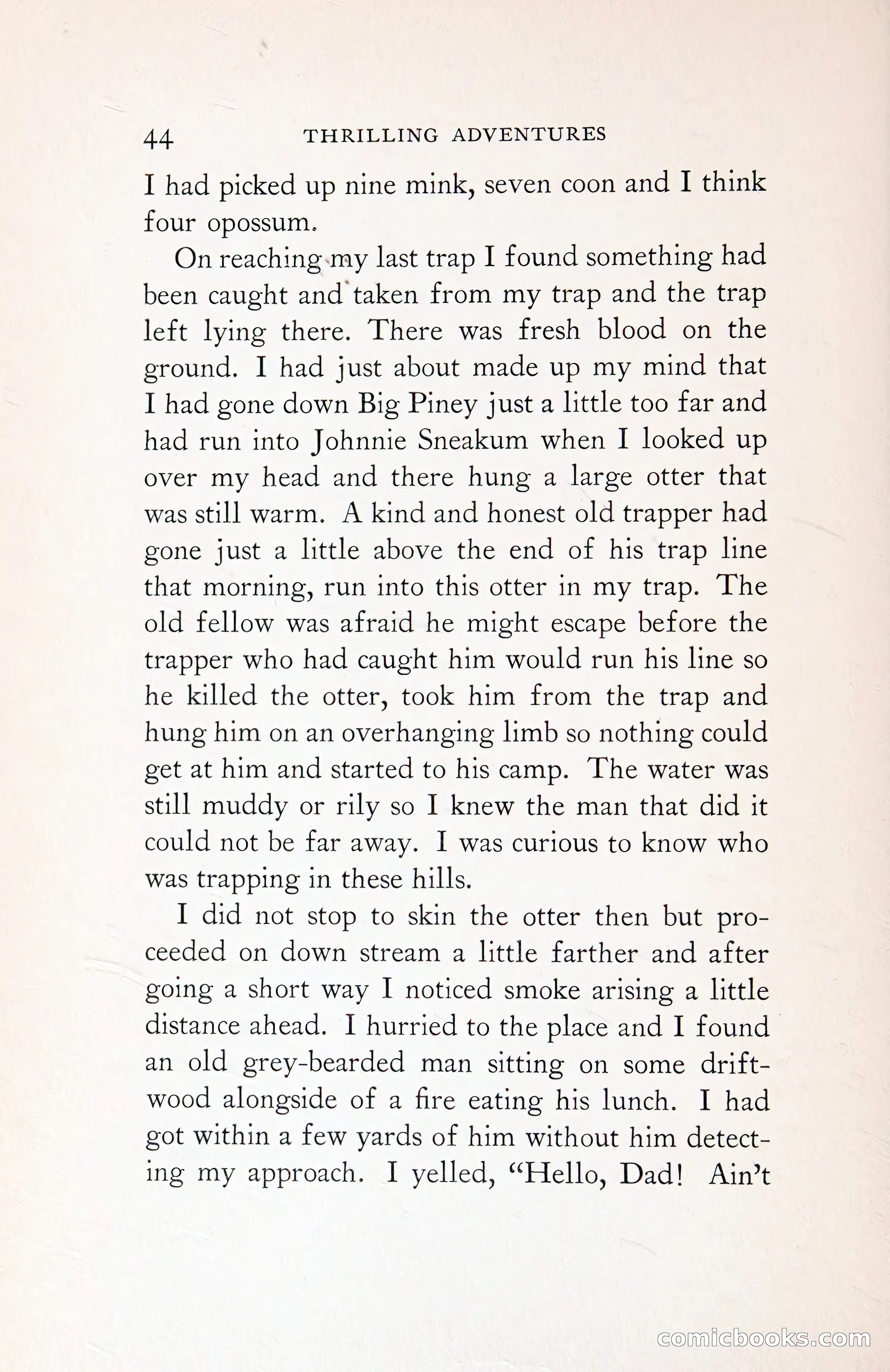 Thrilling Adventures: Guiding, Trapping, Big Game Hunting — page 83 of 287