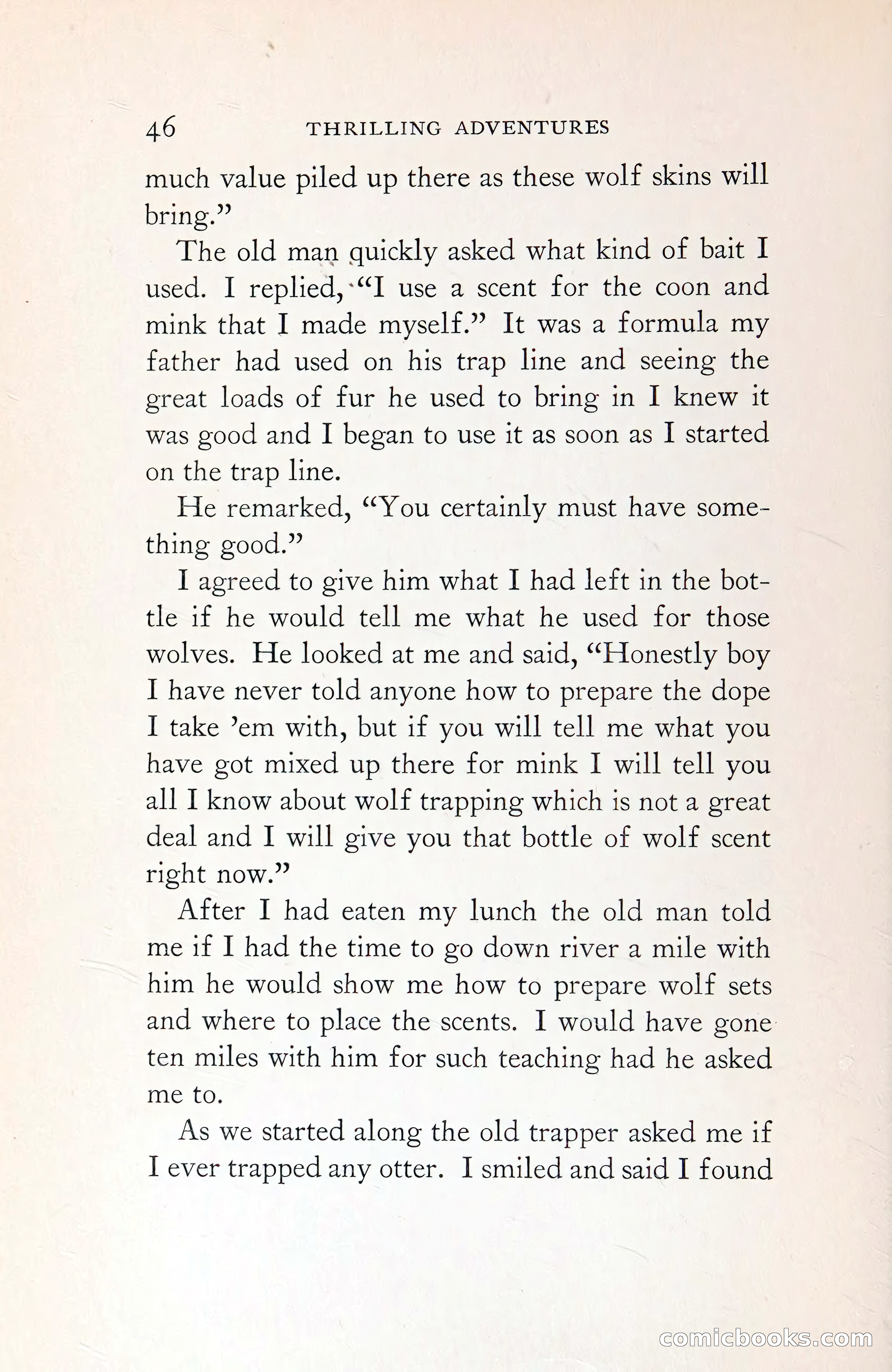 Thrilling Adventures: Guiding, Trapping, Big Game Hunting — page 85 of 287