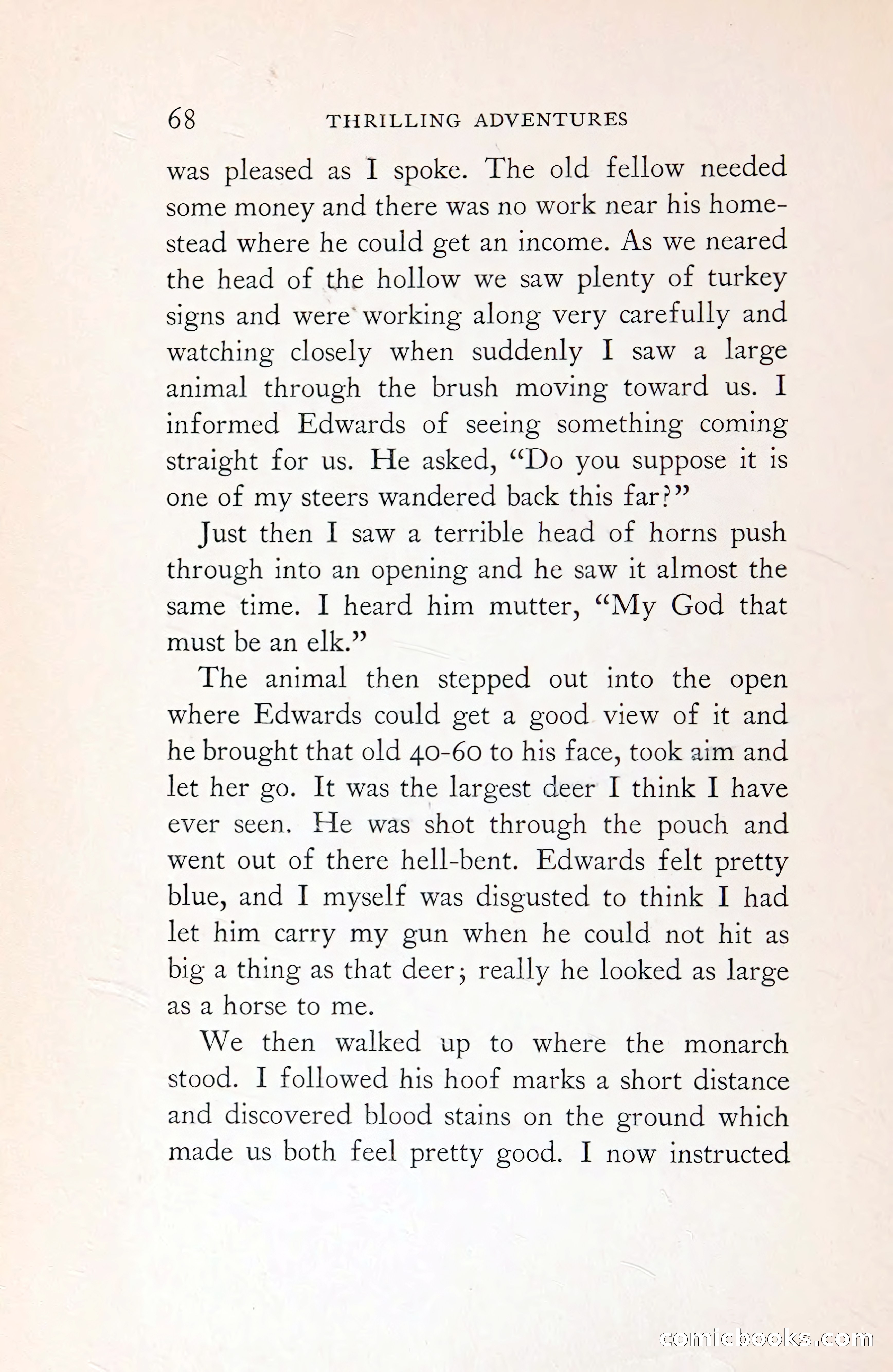 Thrilling Adventures: Guiding, Trapping, Big Game Hunting — page 119 of 287