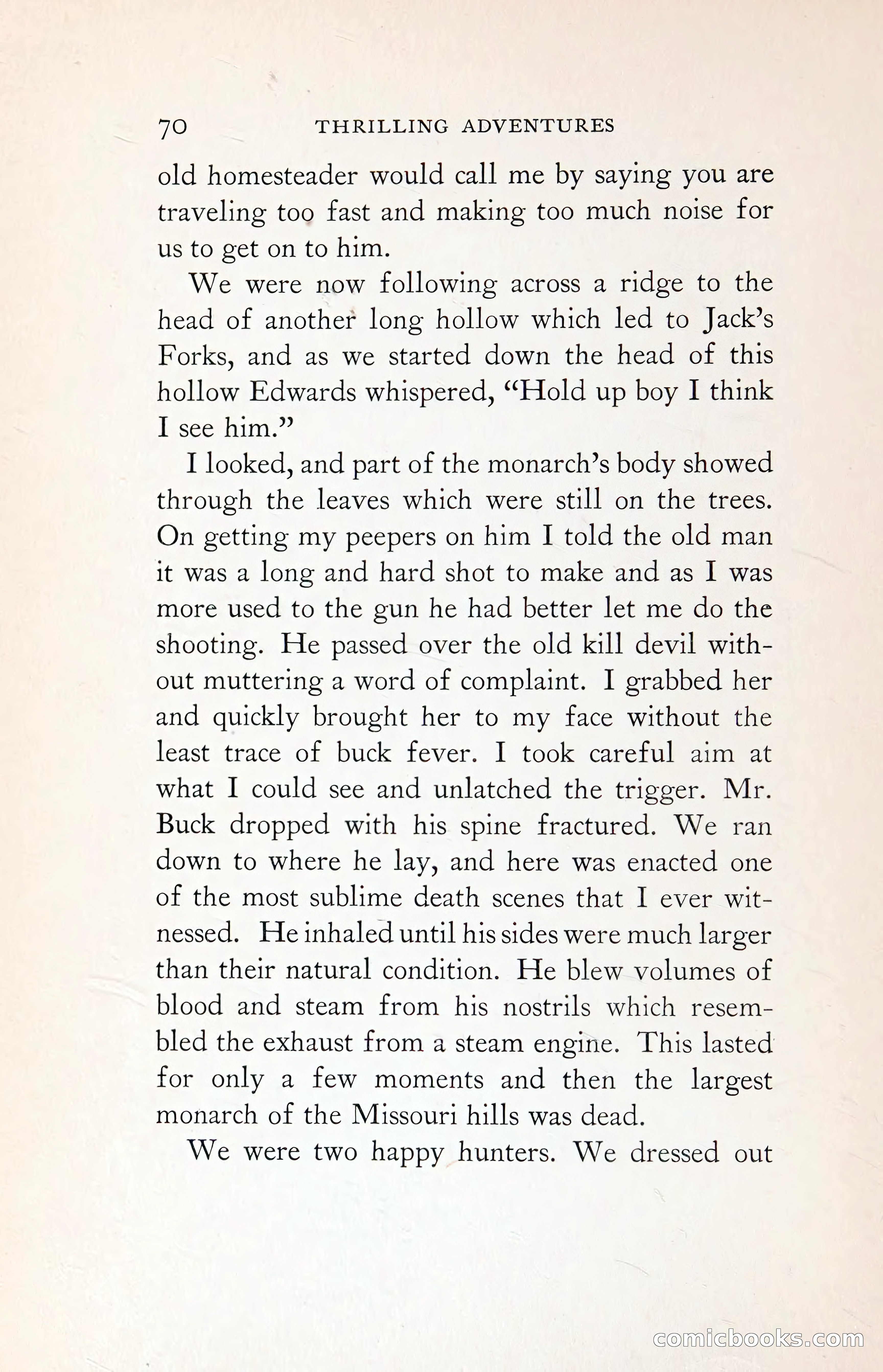 Thrilling Adventures: Guiding, Trapping, Big Game Hunting — page 123 of 287