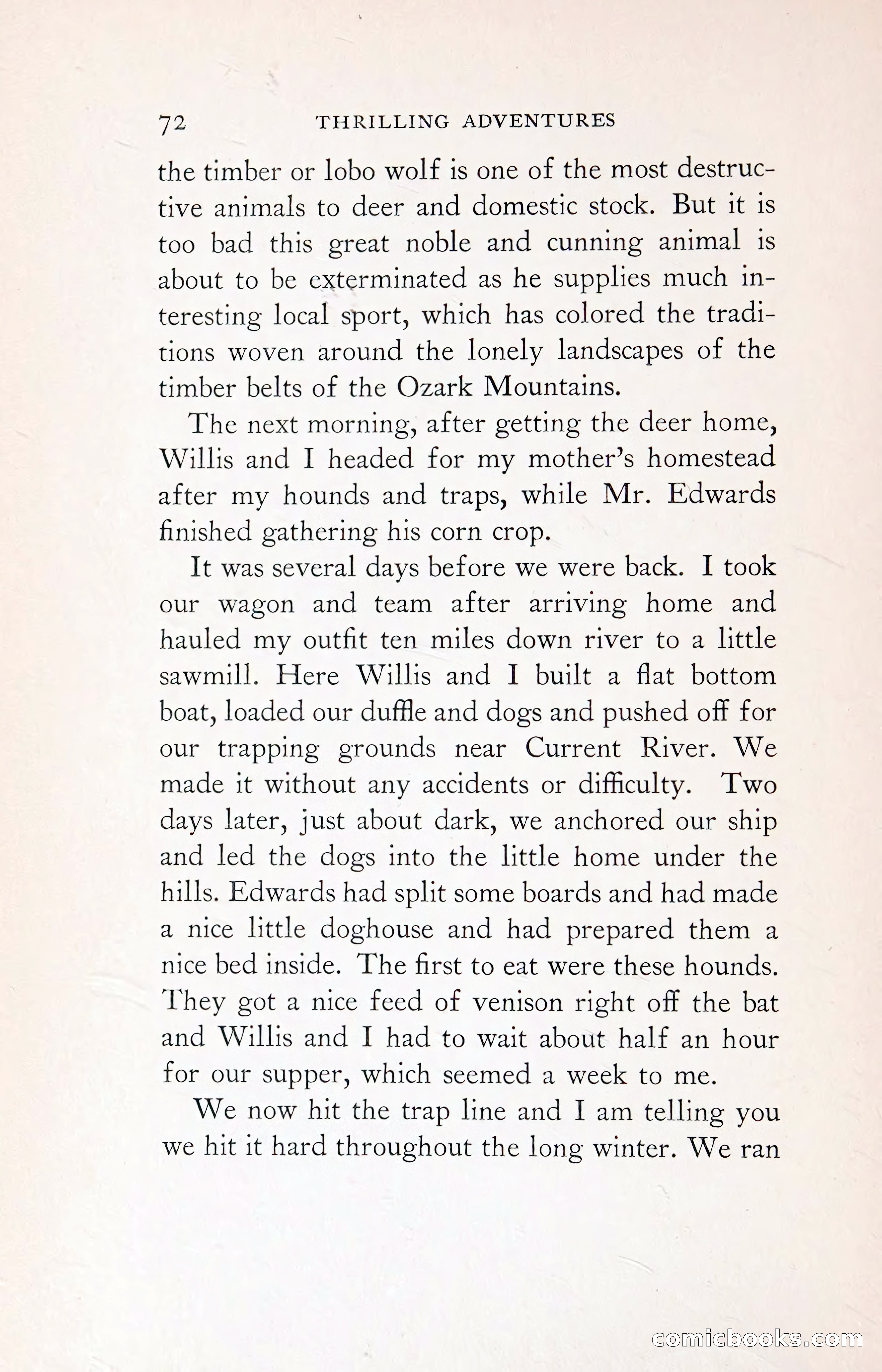 Thrilling Adventures: Guiding, Trapping, Big Game Hunting — page 127 of 287