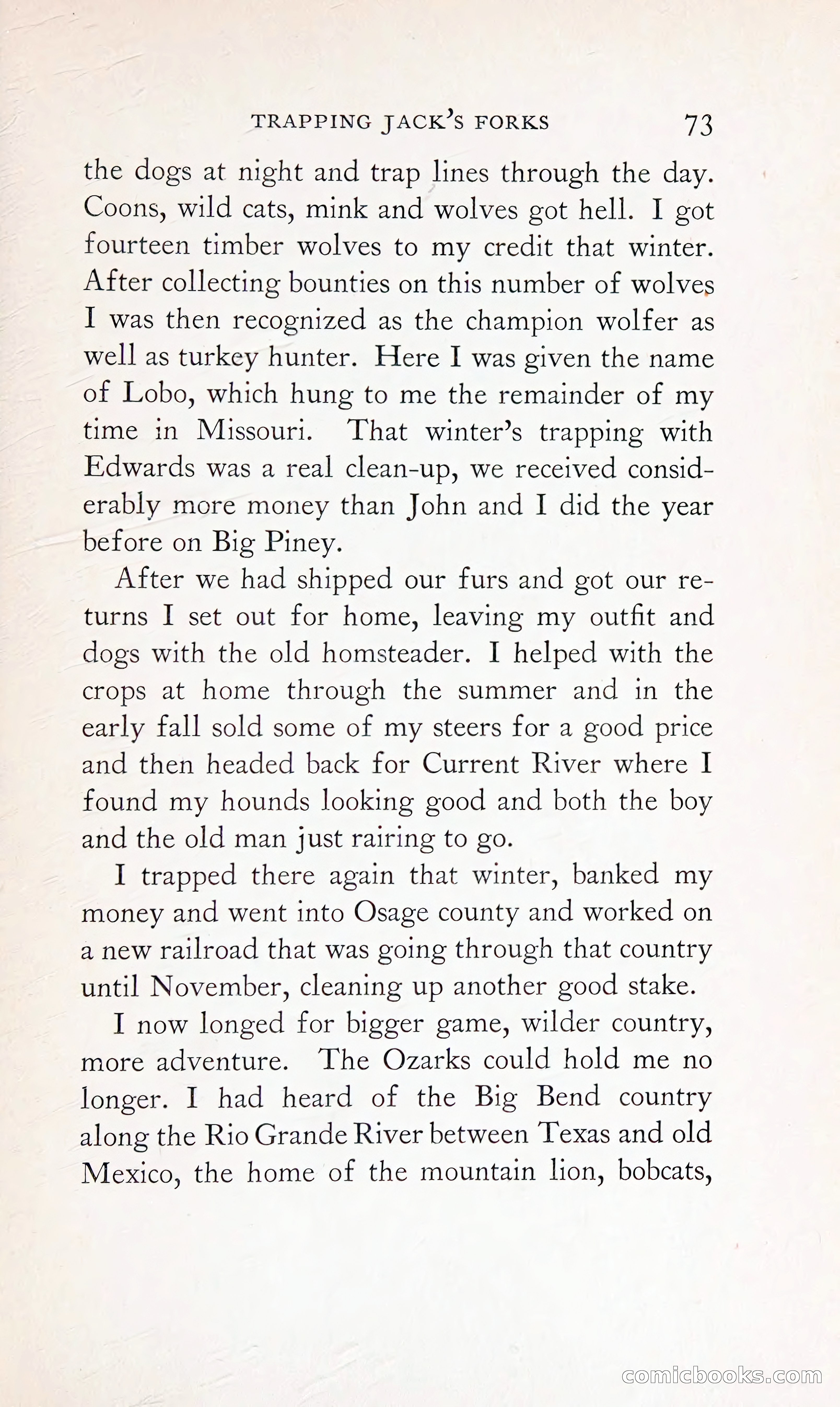 Thrilling Adventures: Guiding, Trapping, Big Game Hunting — page 128 of 287
