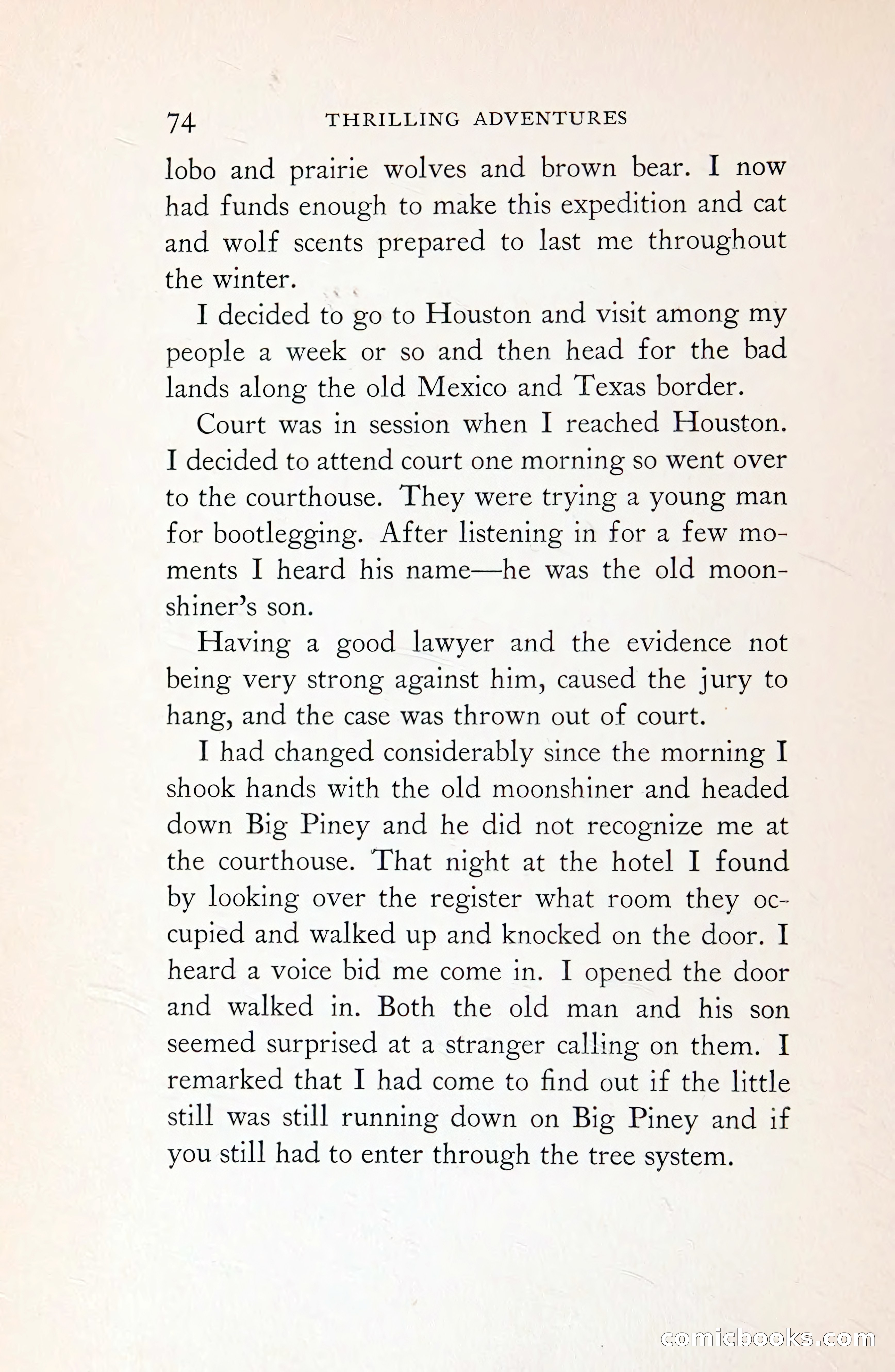 Thrilling Adventures: Guiding, Trapping, Big Game Hunting — page 129 of 287