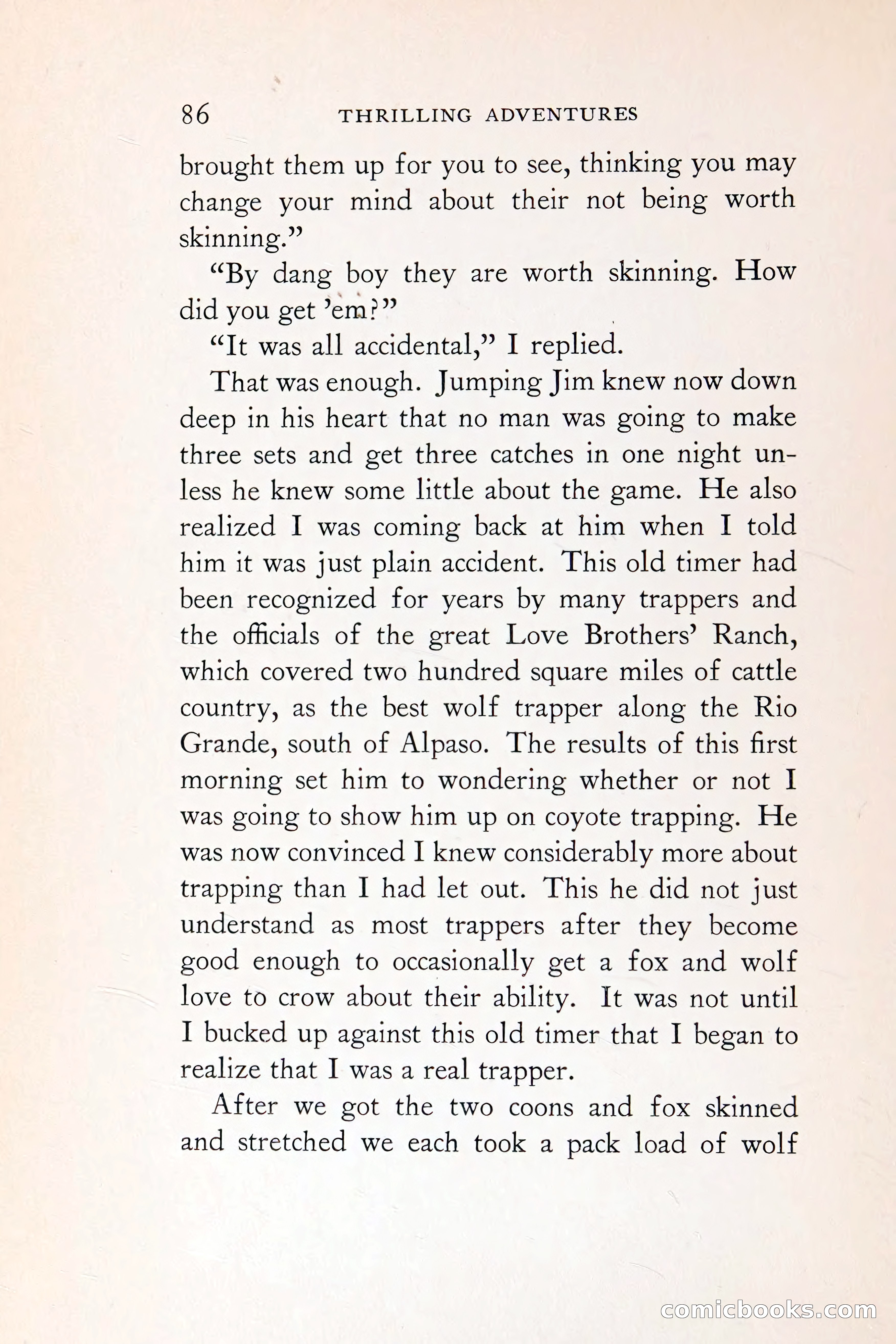 Thrilling Adventures: Guiding, Trapping, Big Game Hunting — page 147 of 287