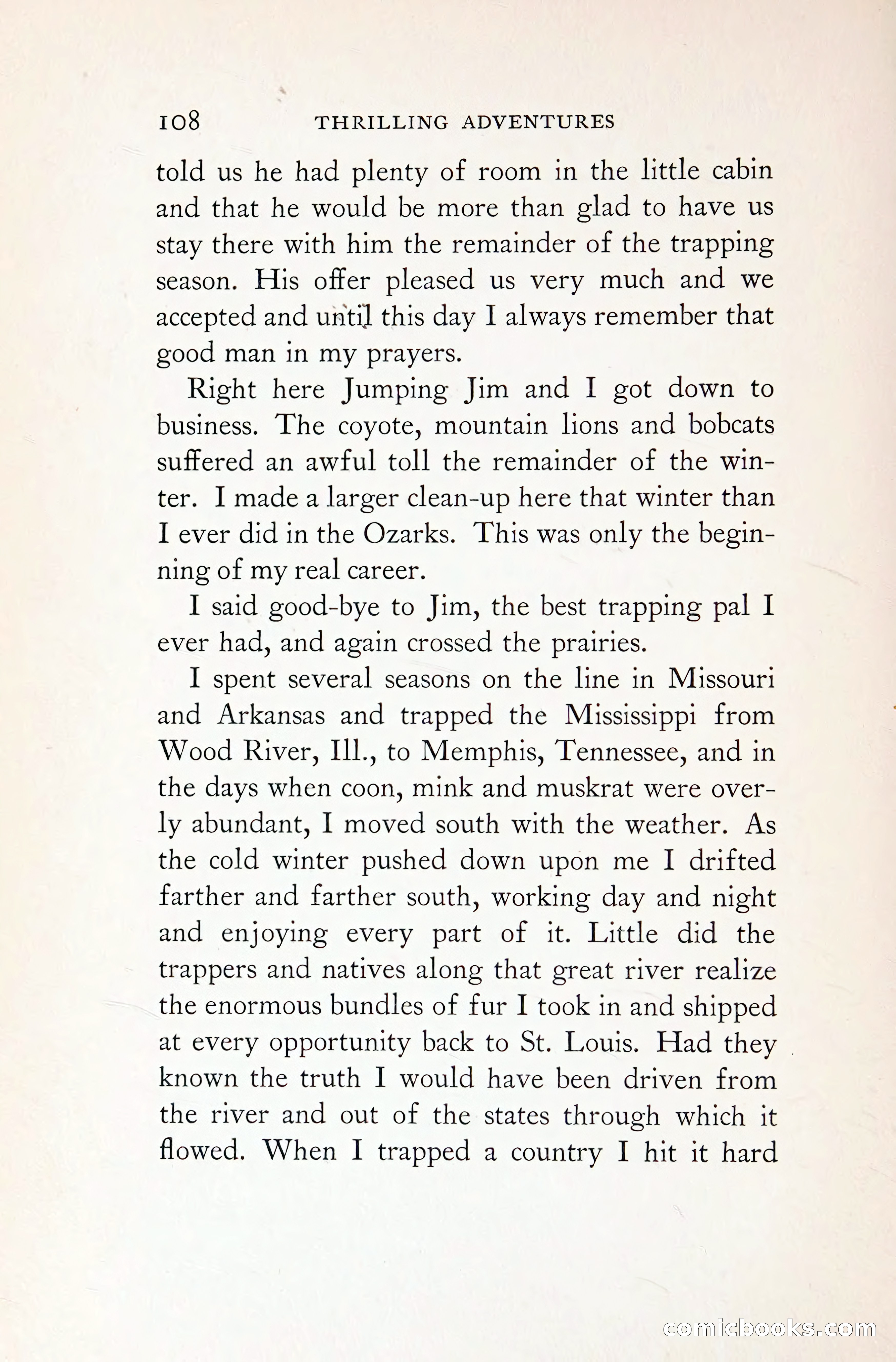Thrilling Adventures: Guiding, Trapping, Big Game Hunting — page 185 of 287