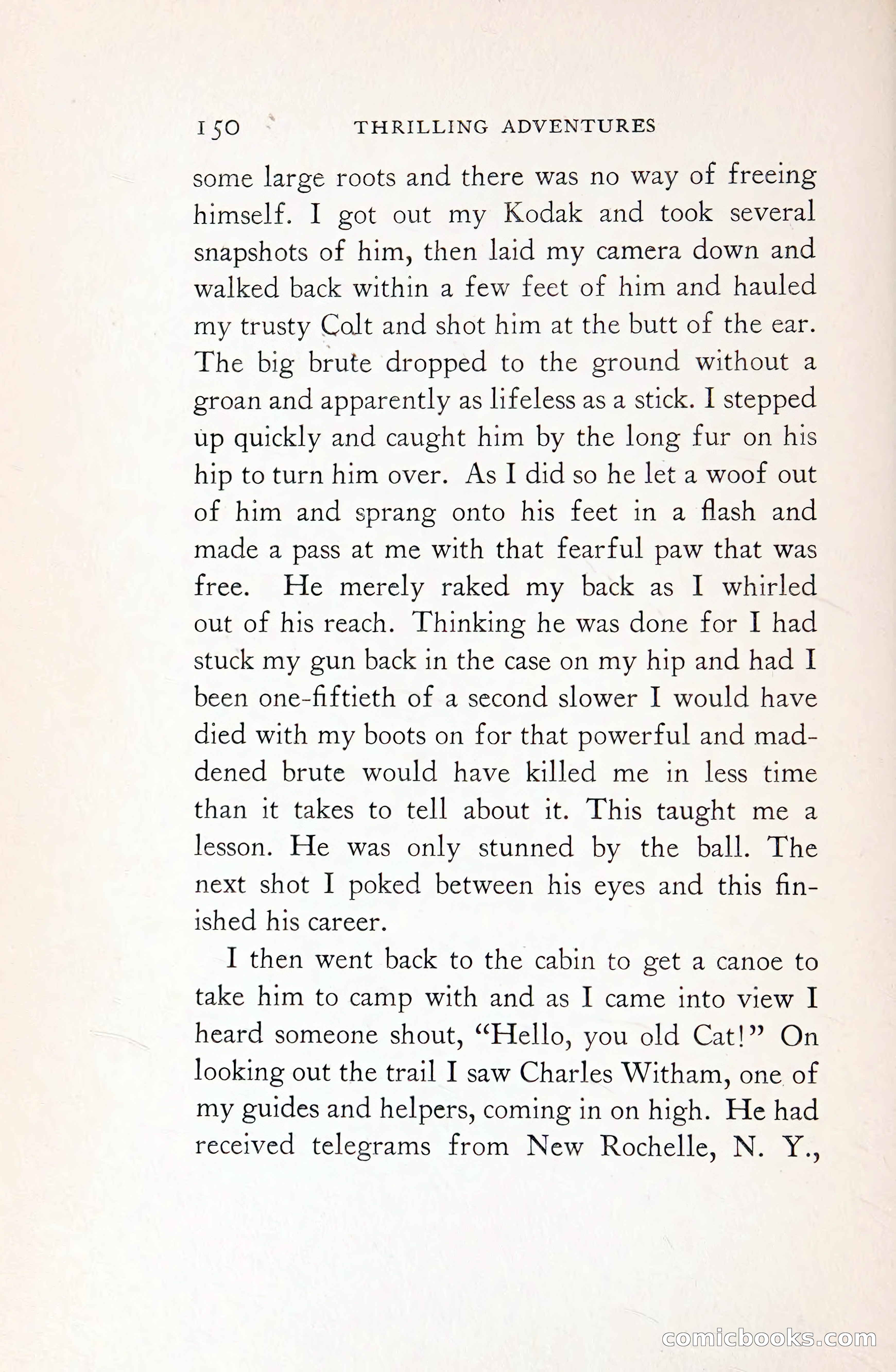 Thrilling Adventures: Guiding, Trapping, Big Game Hunting — page 245 of 287