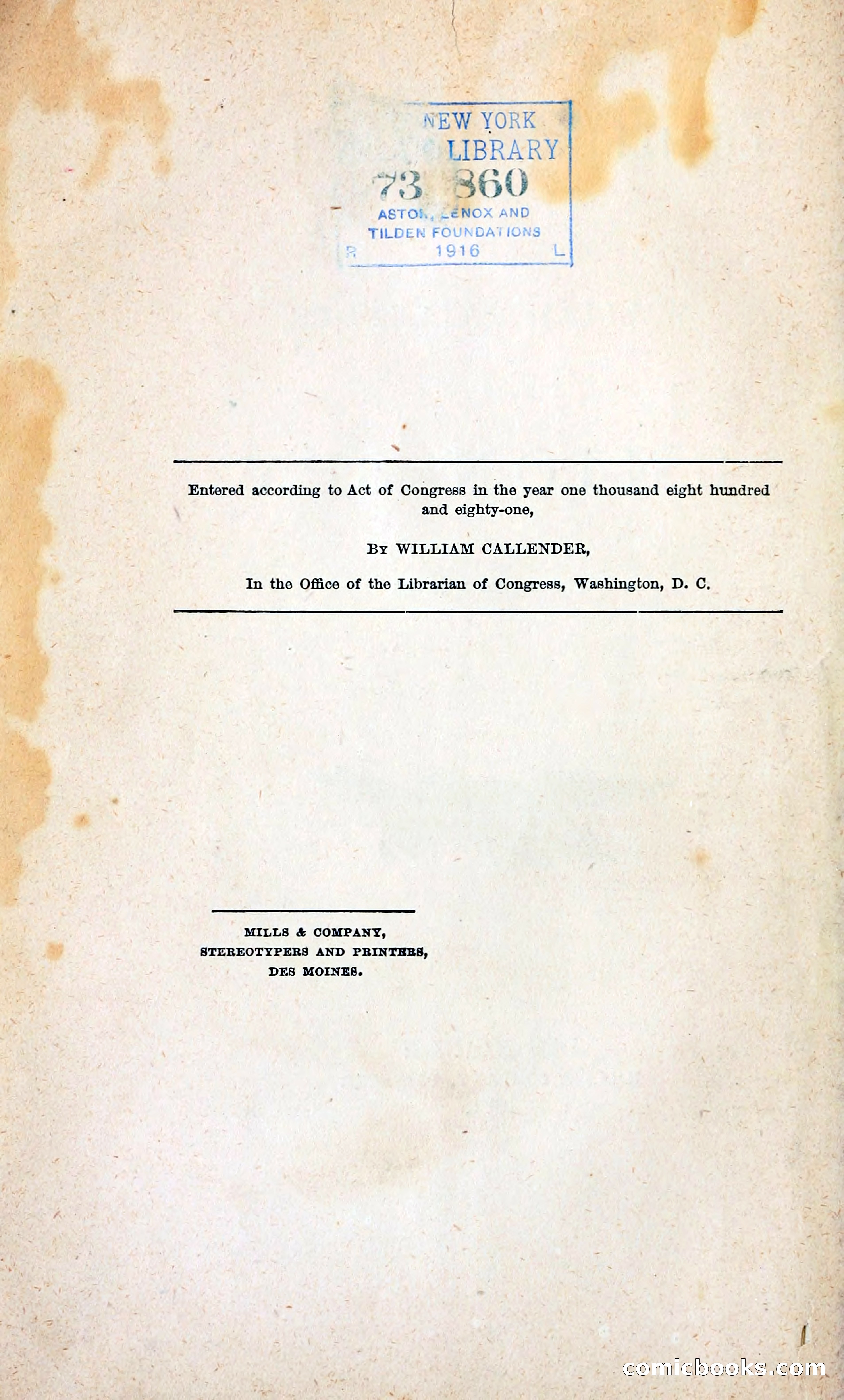 Thrilling Adventures of William Callender, a Union Spy from Des Moines — page 11 of 129