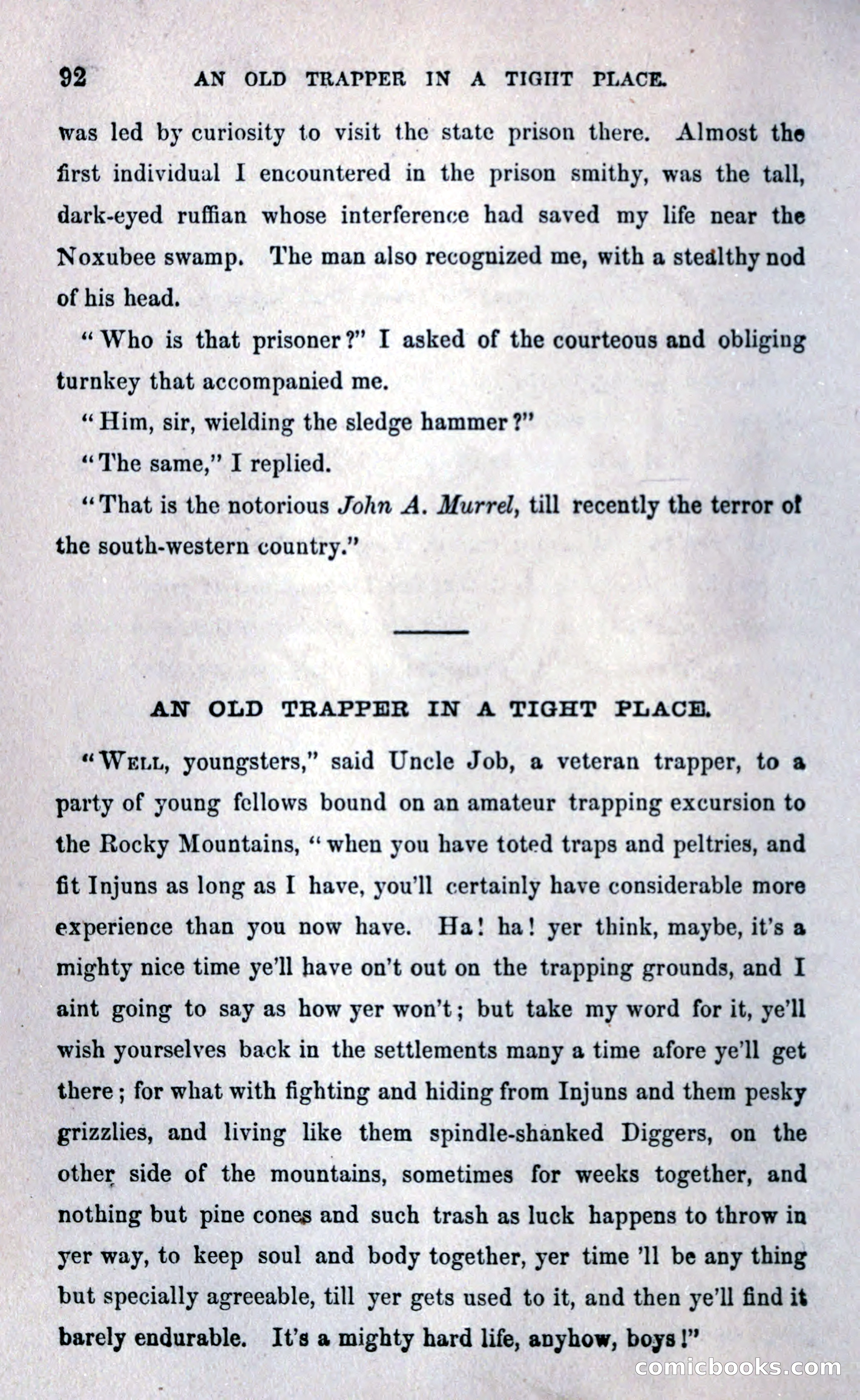 Thrilling Adventures Among the Early Settlers — page 100 of 393