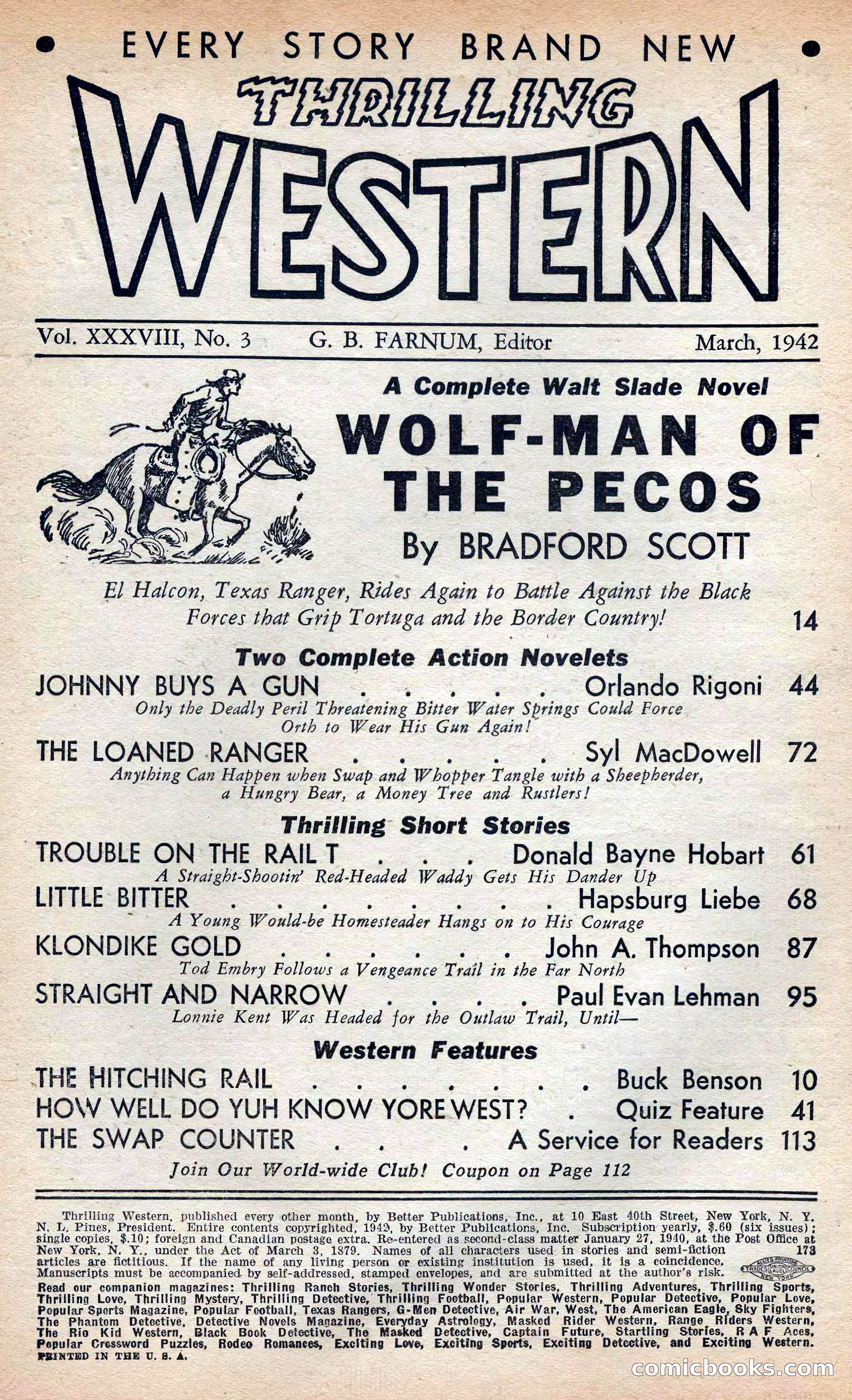 Thrilling Western, Vol. 38, No. 3 — page 5 of 116