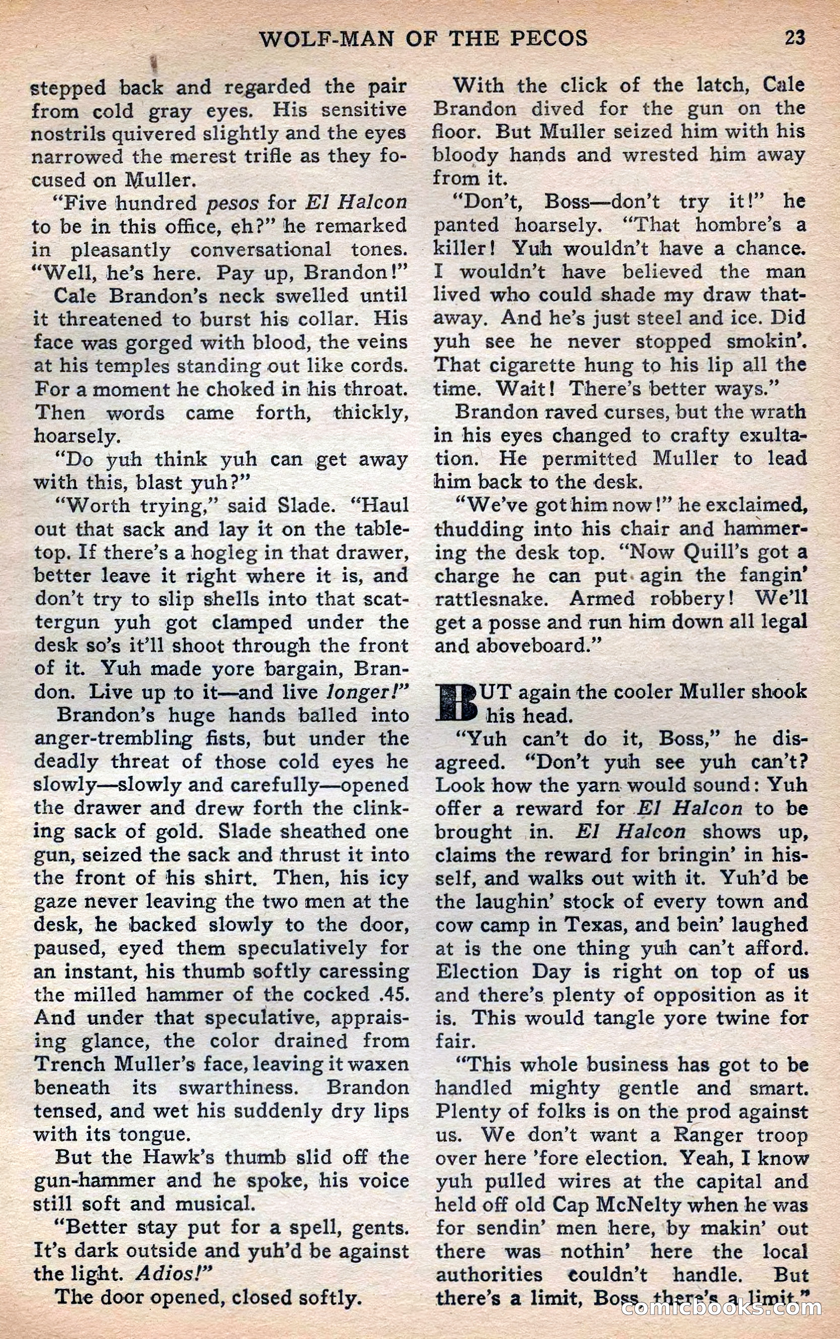 Thrilling Western, Vol. 38, No. 3 — page 24 of 116