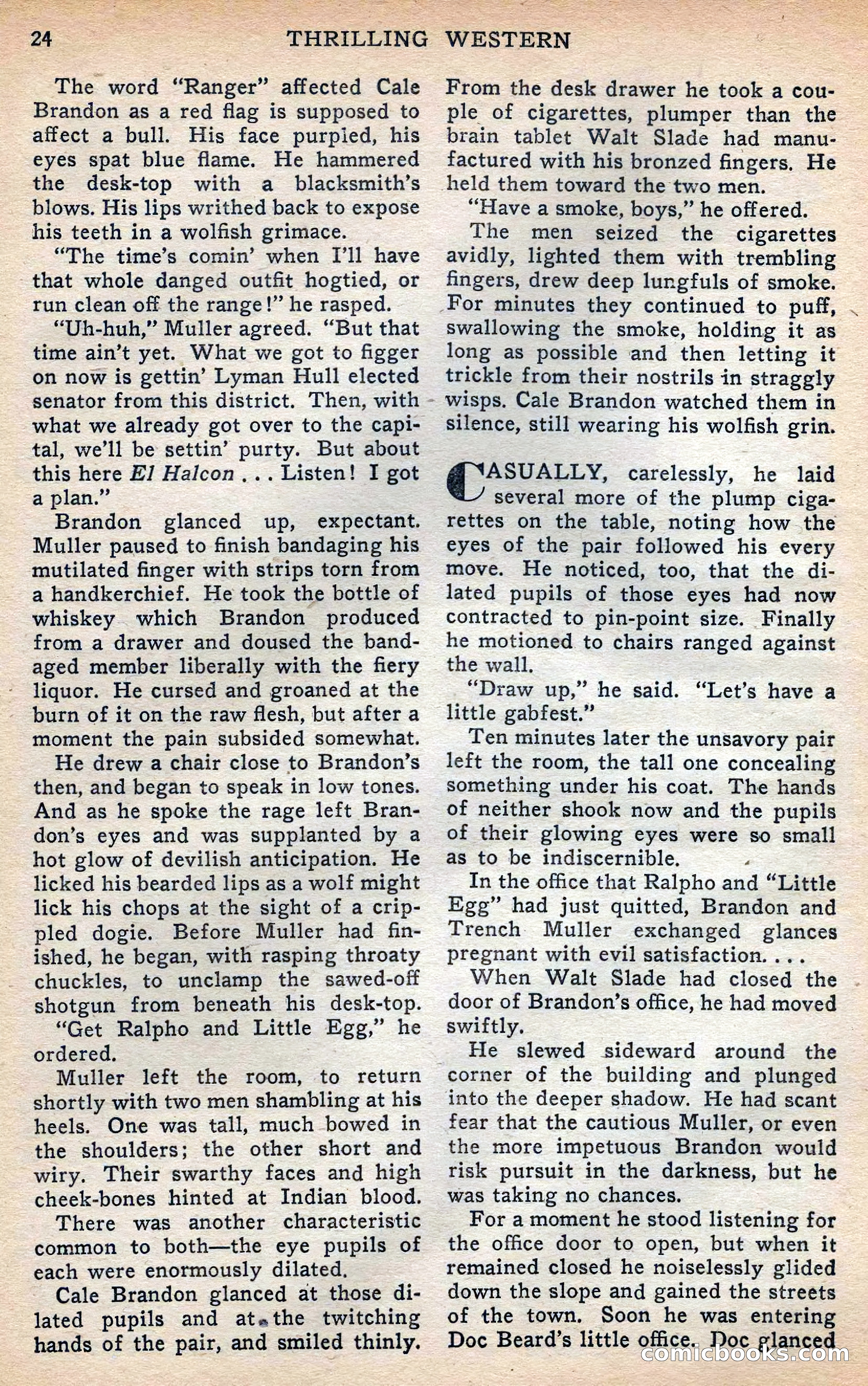 Thrilling Western, Vol. 38, No. 3 — page 25 of 116