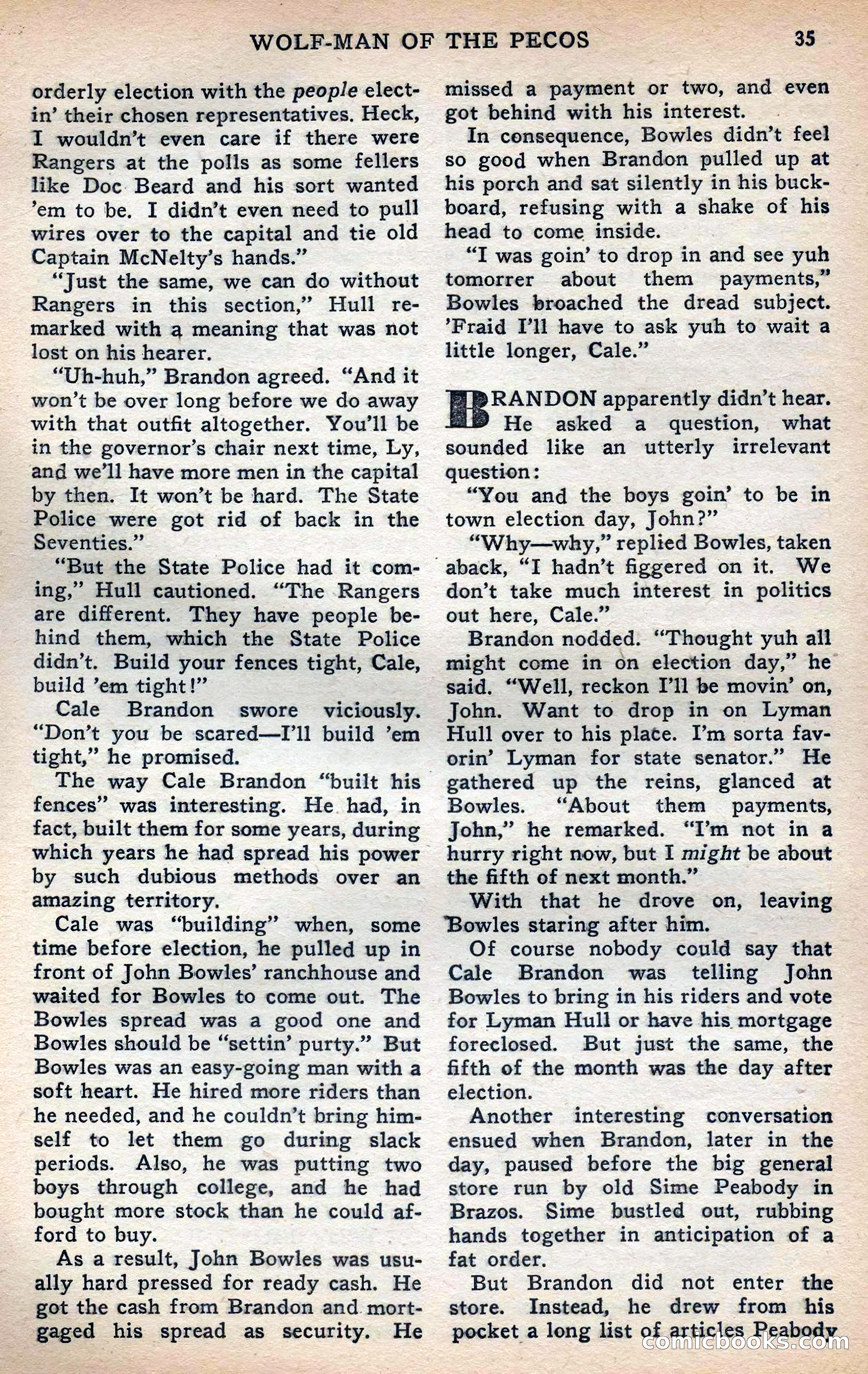 Thrilling Western, Vol. 38, No. 3 — page 36 of 116