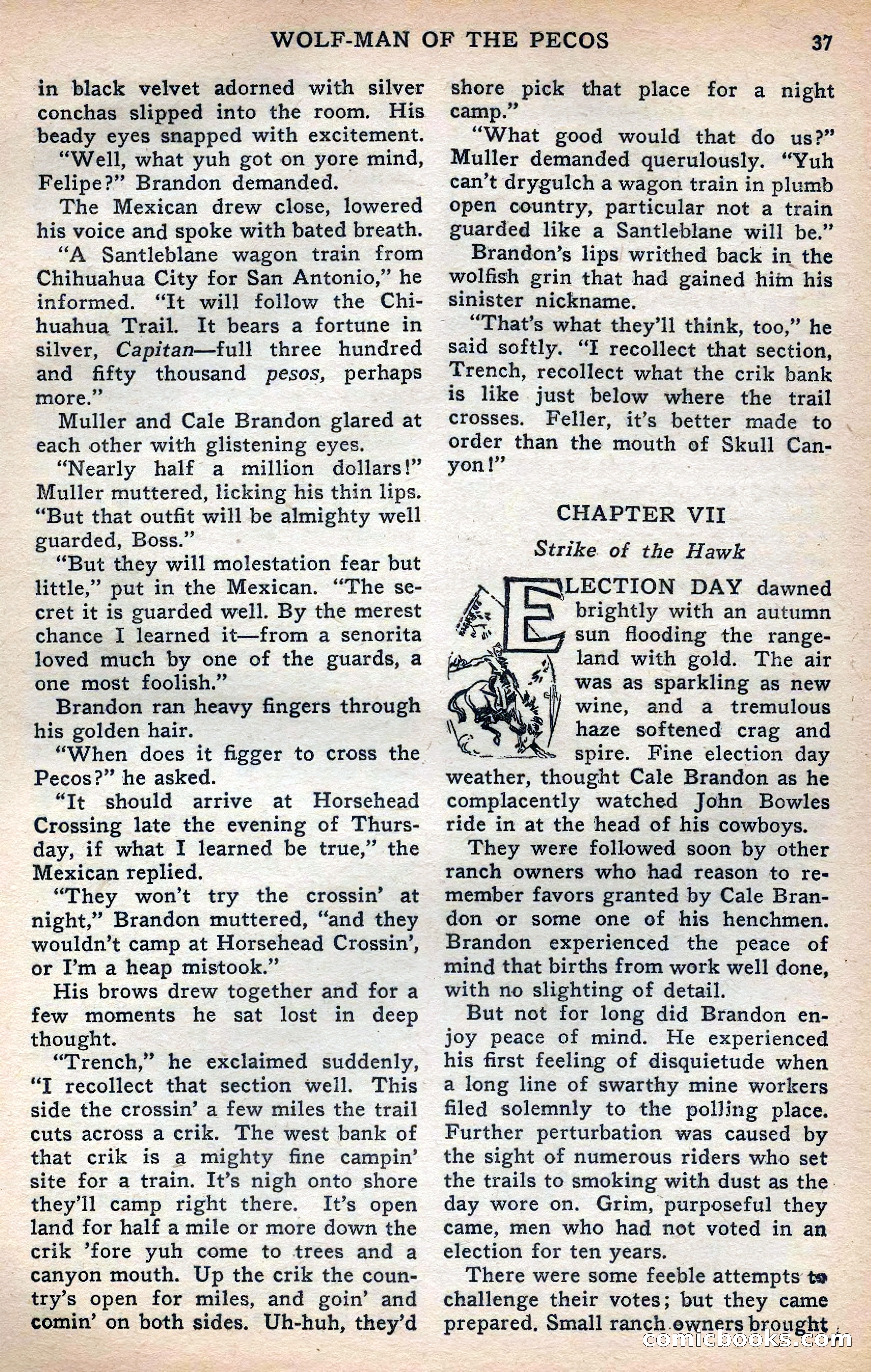 Thrilling Western, Vol. 38, No. 3 — page 38 of 116