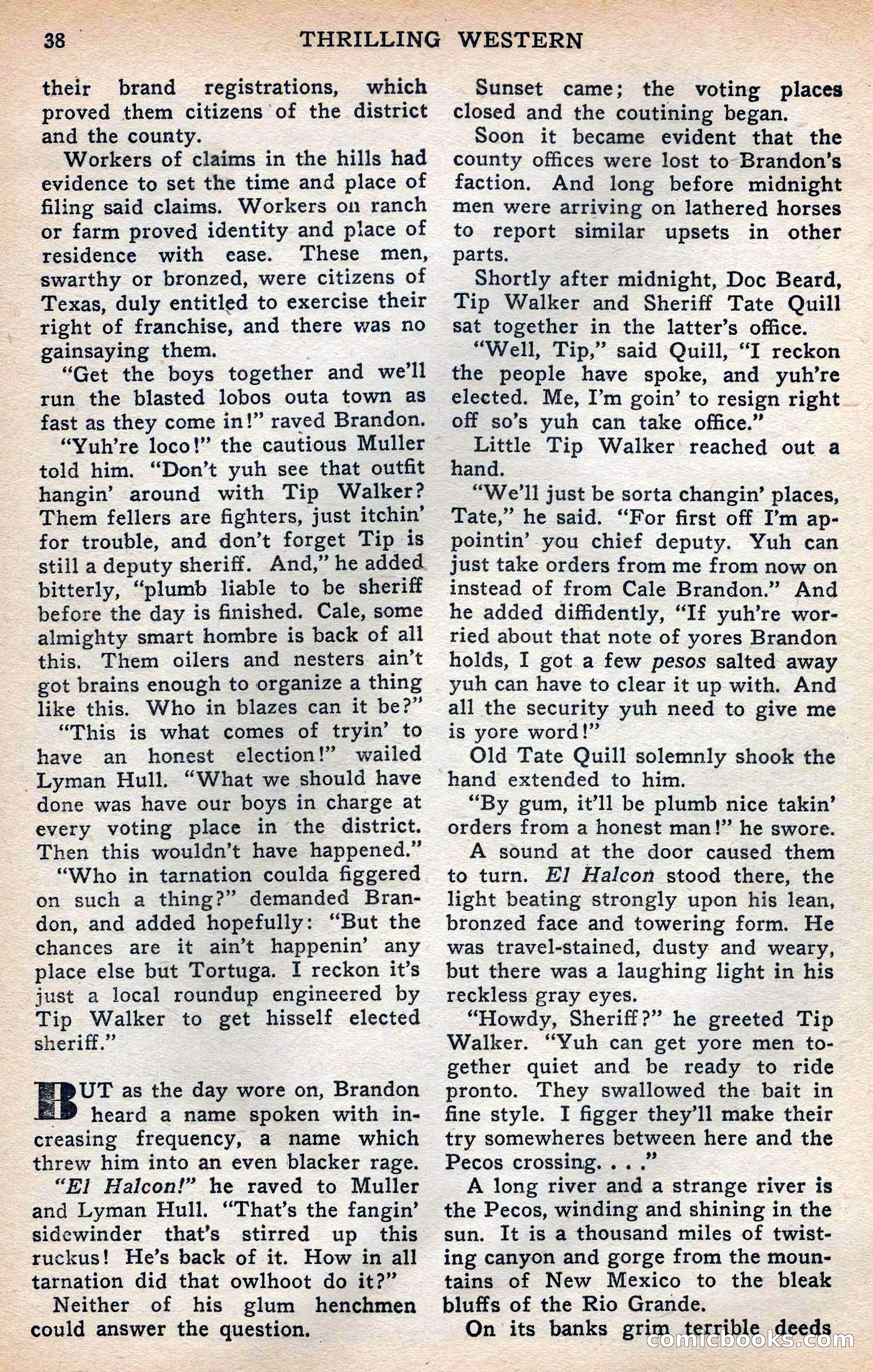Thrilling Western, Vol. 38, No. 3 — page 39 of 116