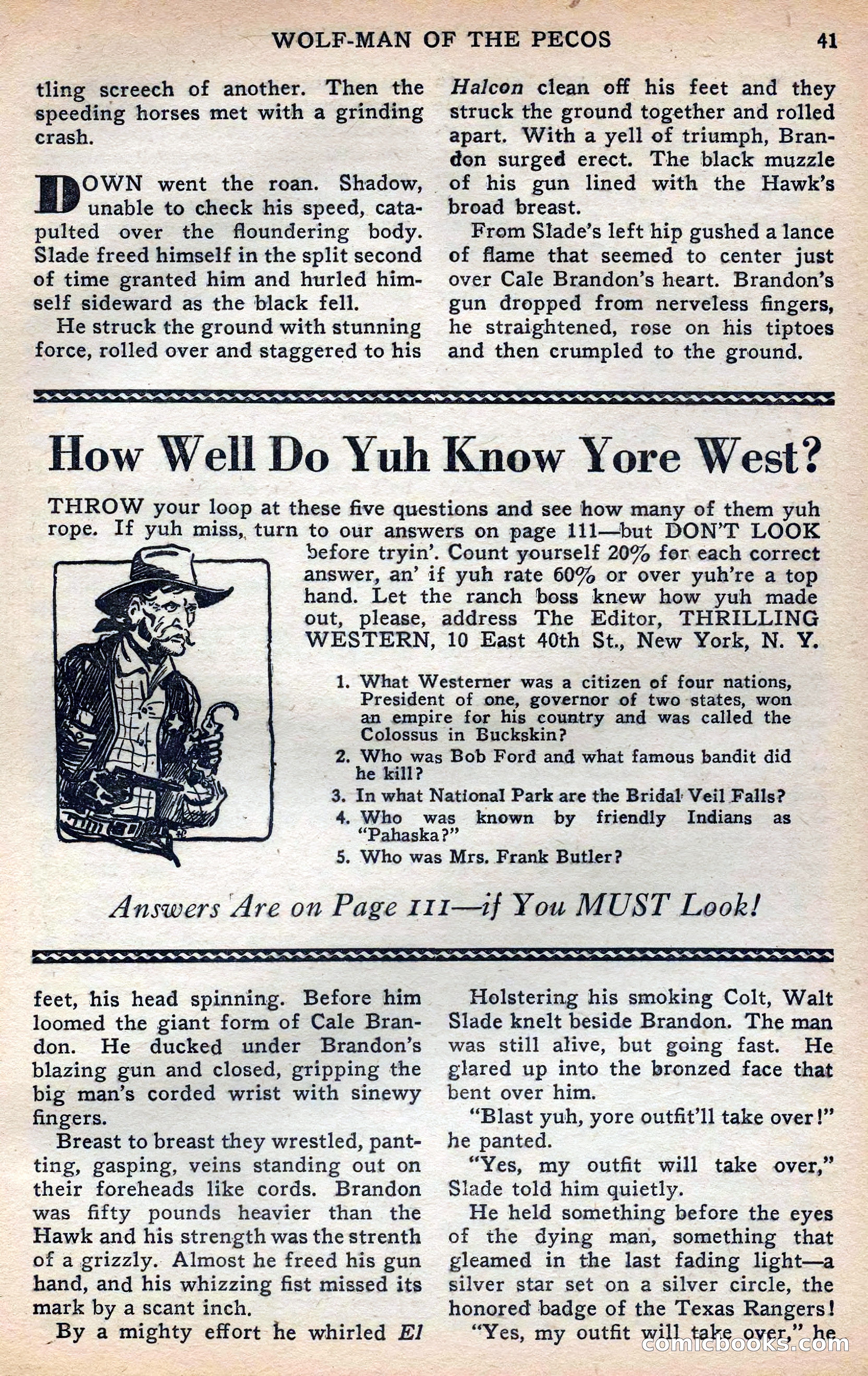 Thrilling Western, Vol. 38, No. 3 — page 42 of 116