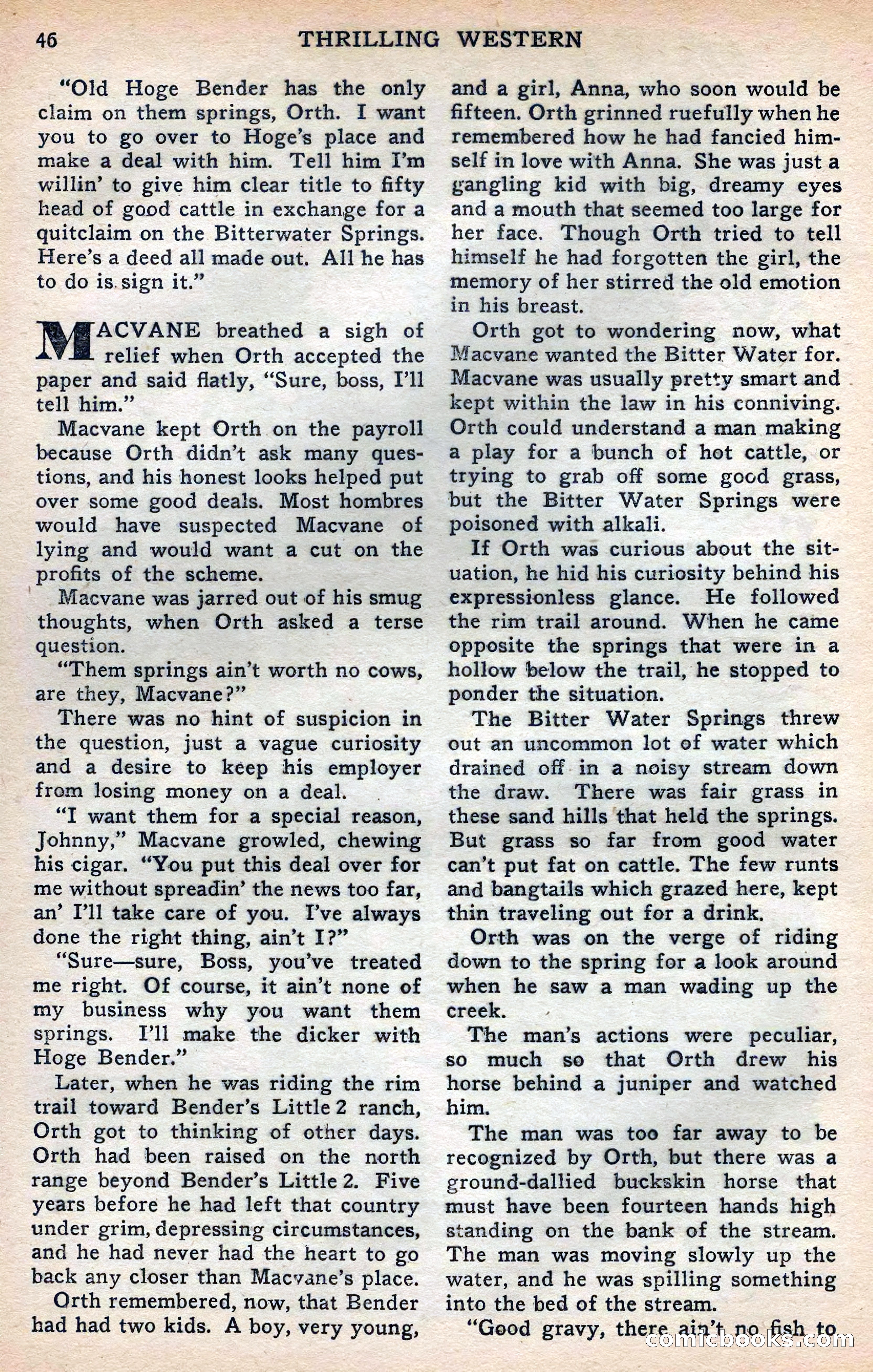 Thrilling Western, Vol. 38, No. 3 — page 47 of 116