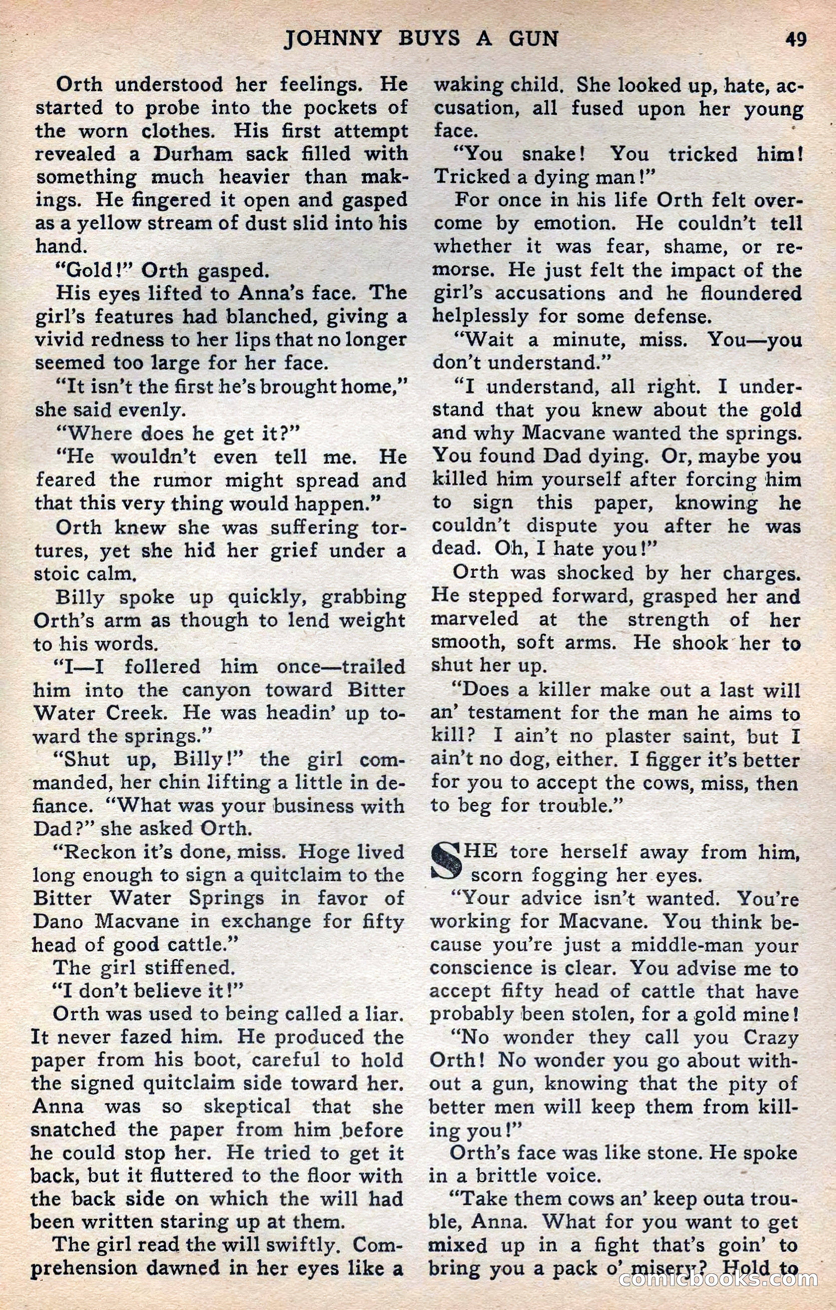 Thrilling Western, Vol. 38, No. 3 — page 50 of 116