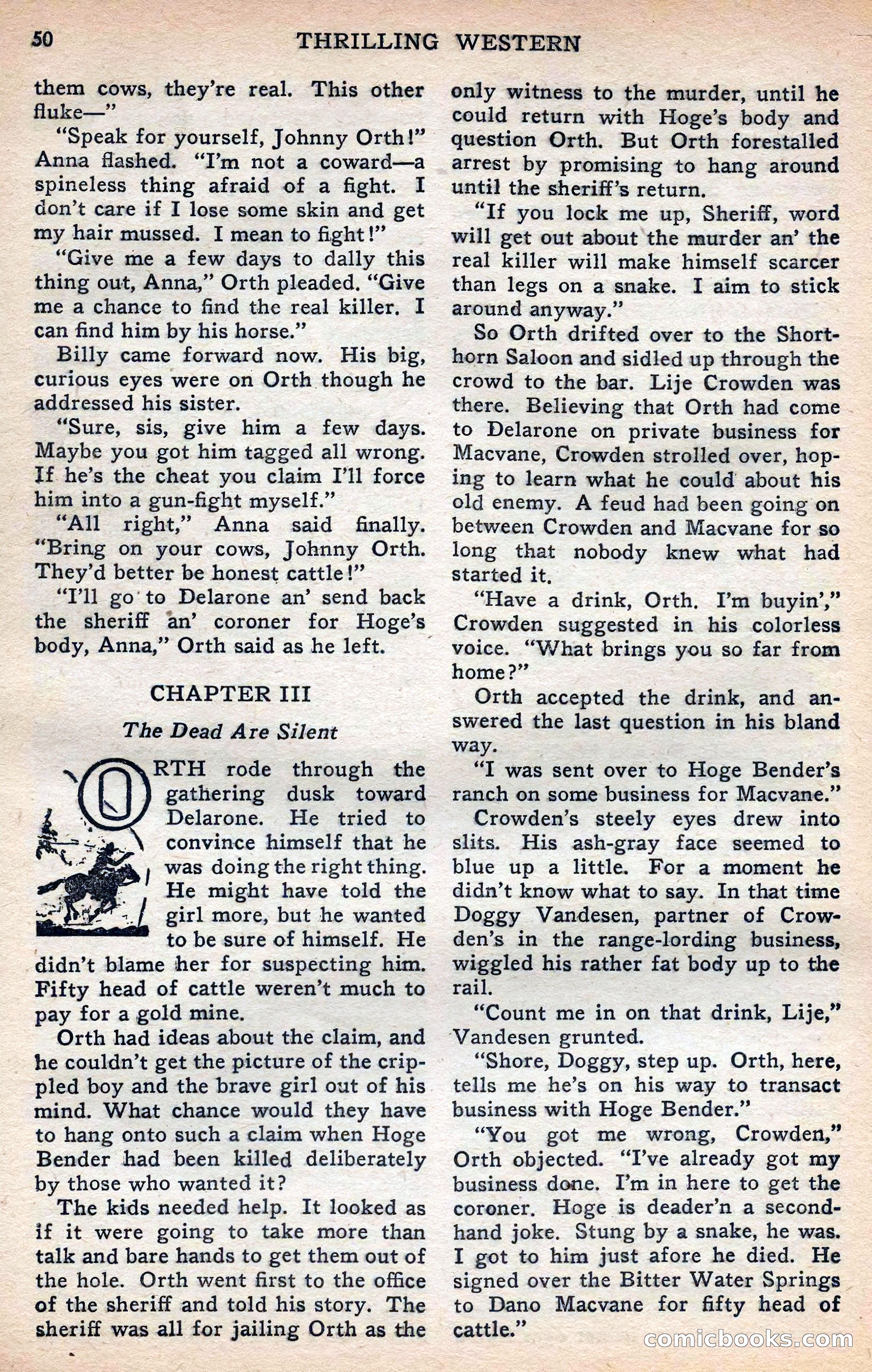 Thrilling Western, Vol. 38, No. 3 — page 51 of 116