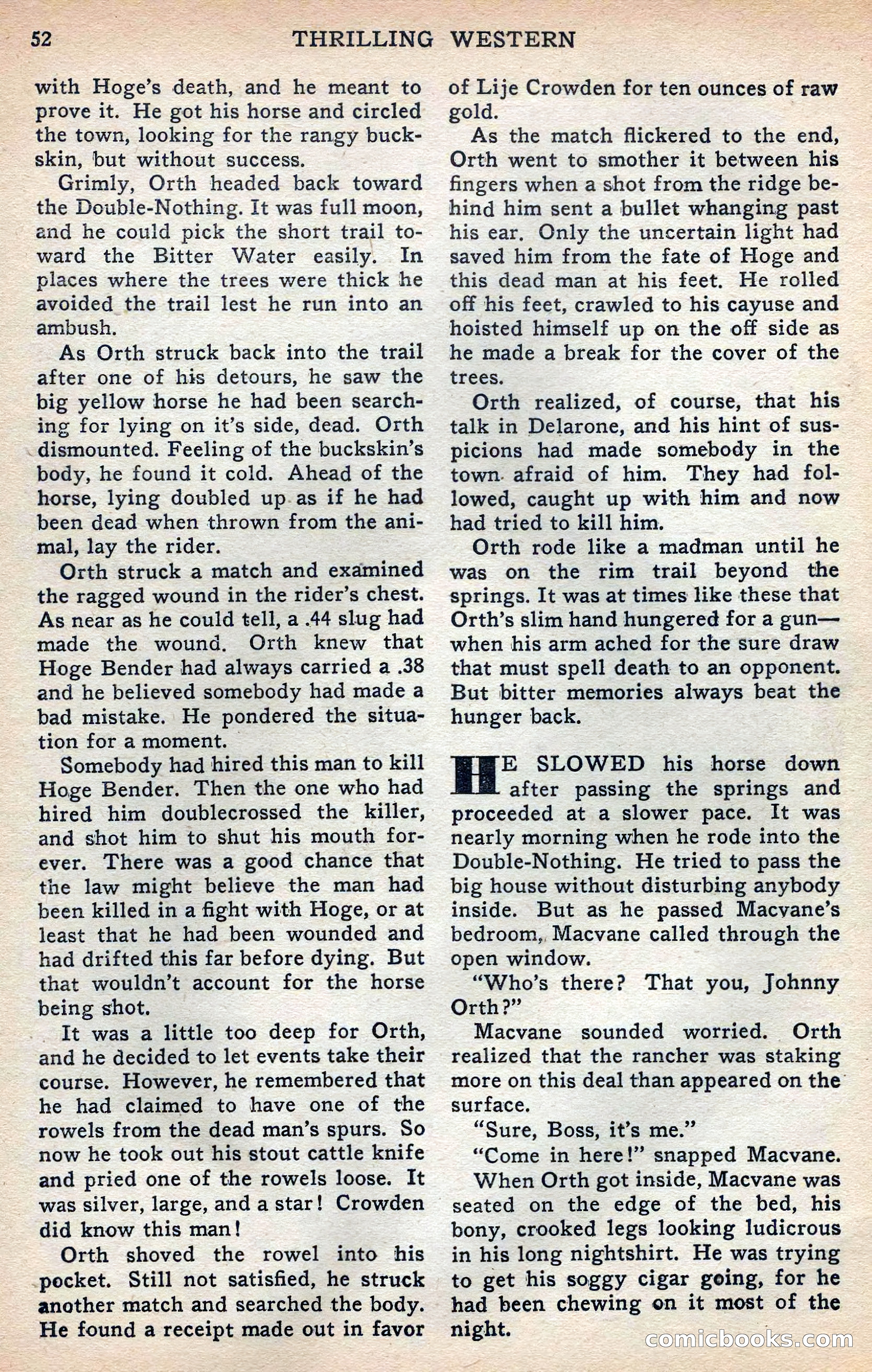 Thrilling Western, Vol. 38, No. 3 — page 53 of 116