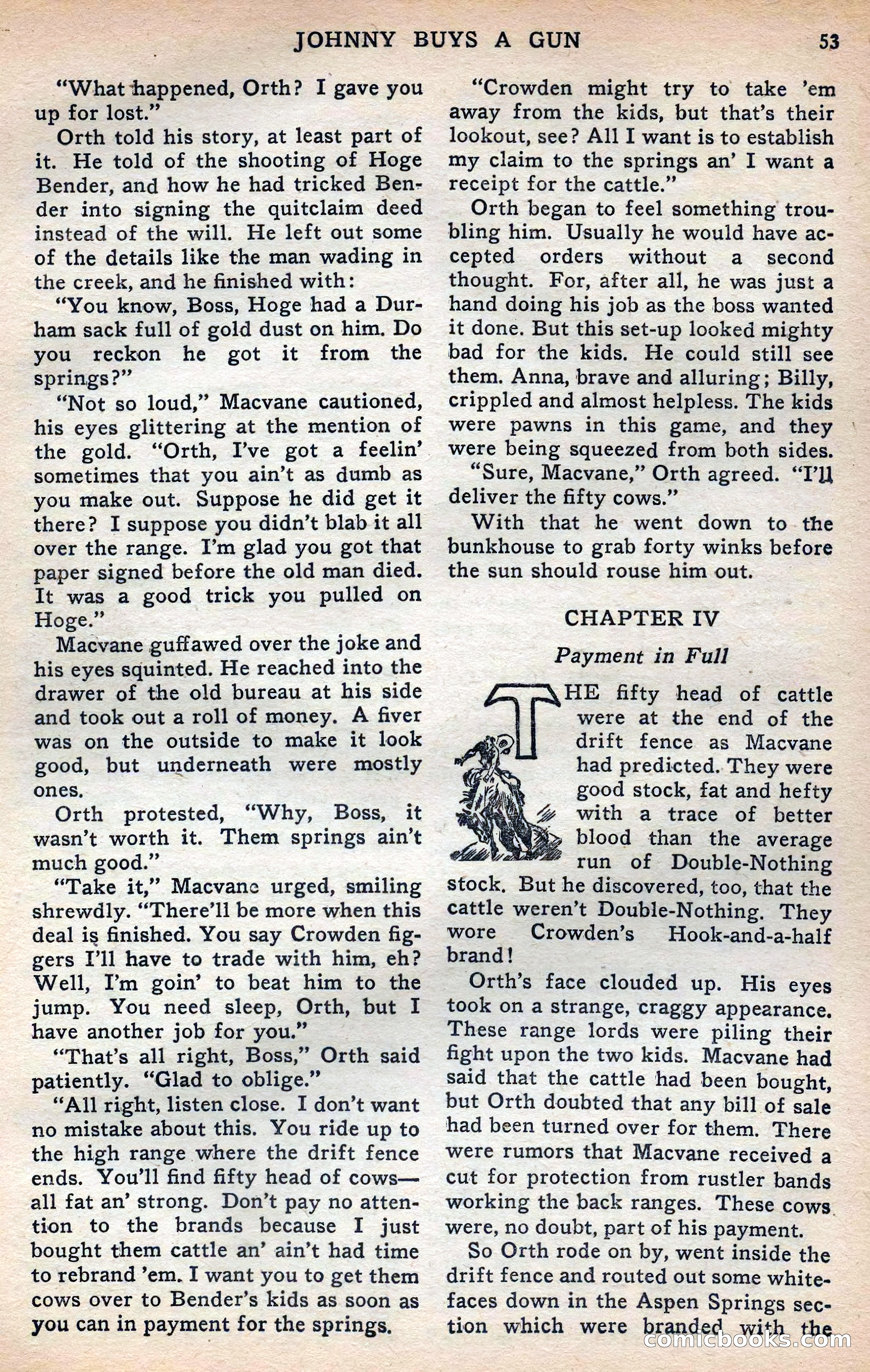 Thrilling Western, Vol. 38, No. 3 — page 54 of 116