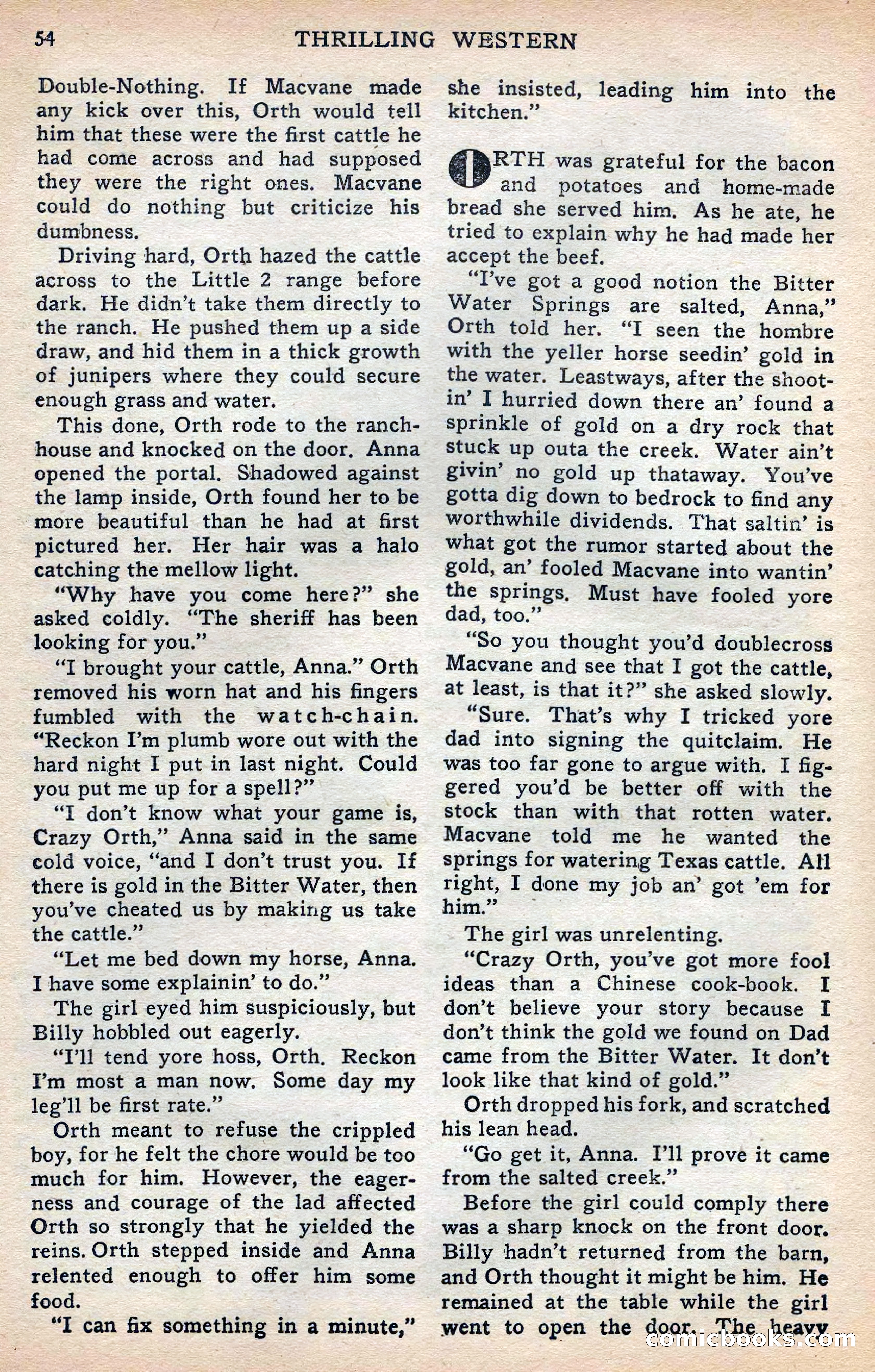 Thrilling Western, Vol. 38, No. 3 — page 55 of 116