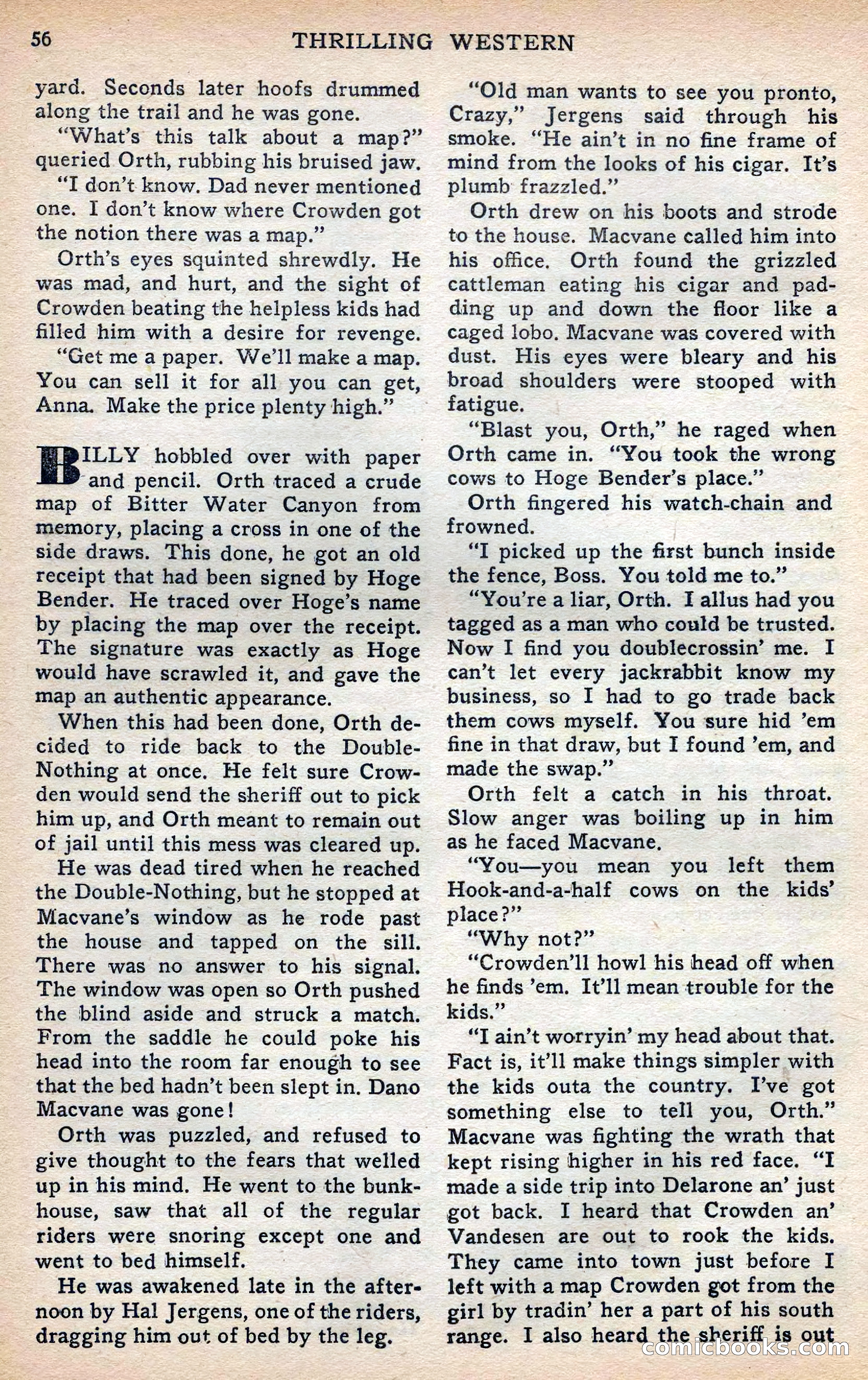 Thrilling Western, Vol. 38, No. 3 — page 57 of 116