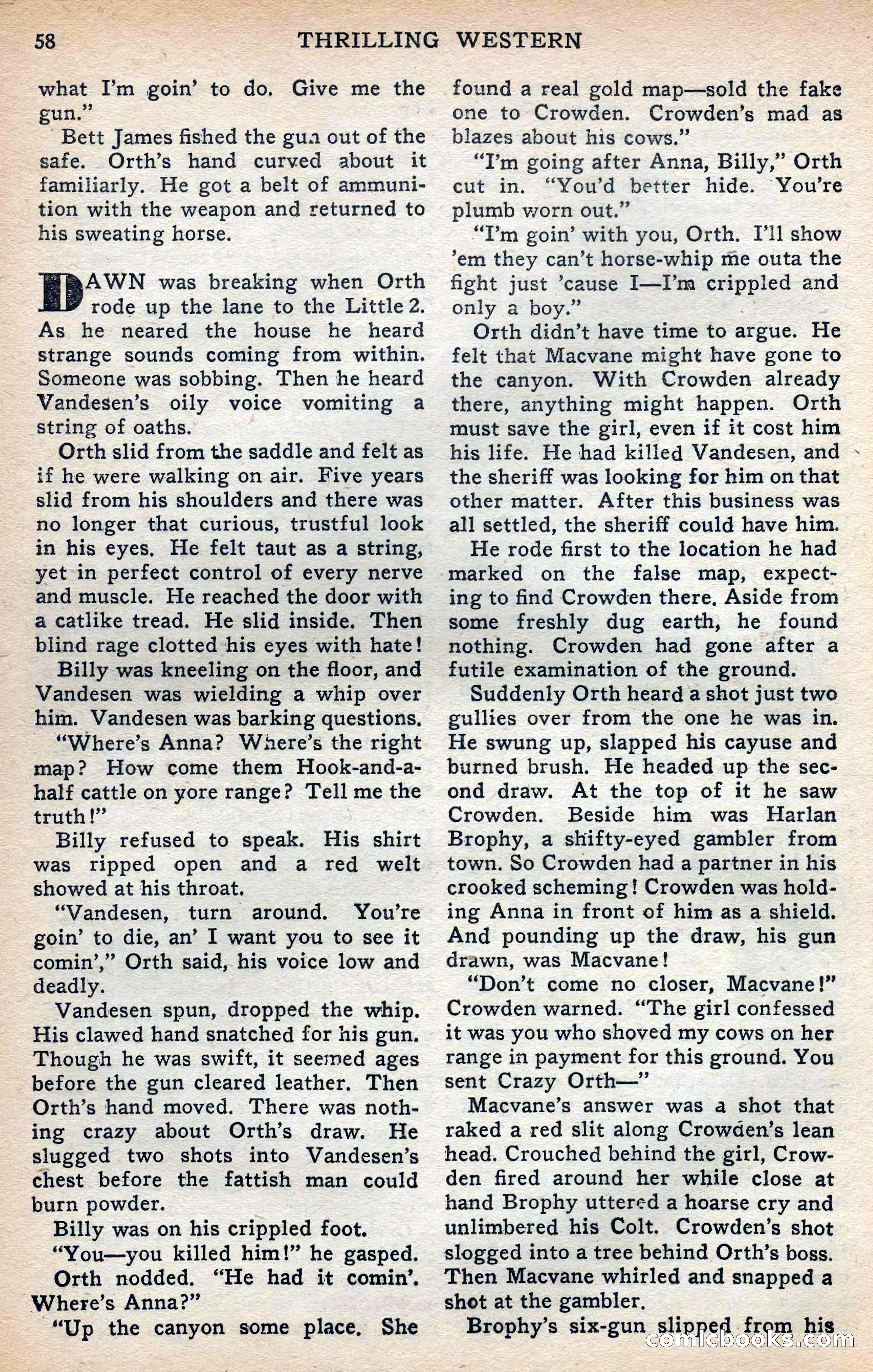 Thrilling Western, Vol. 38, No. 3 — page 59 of 116