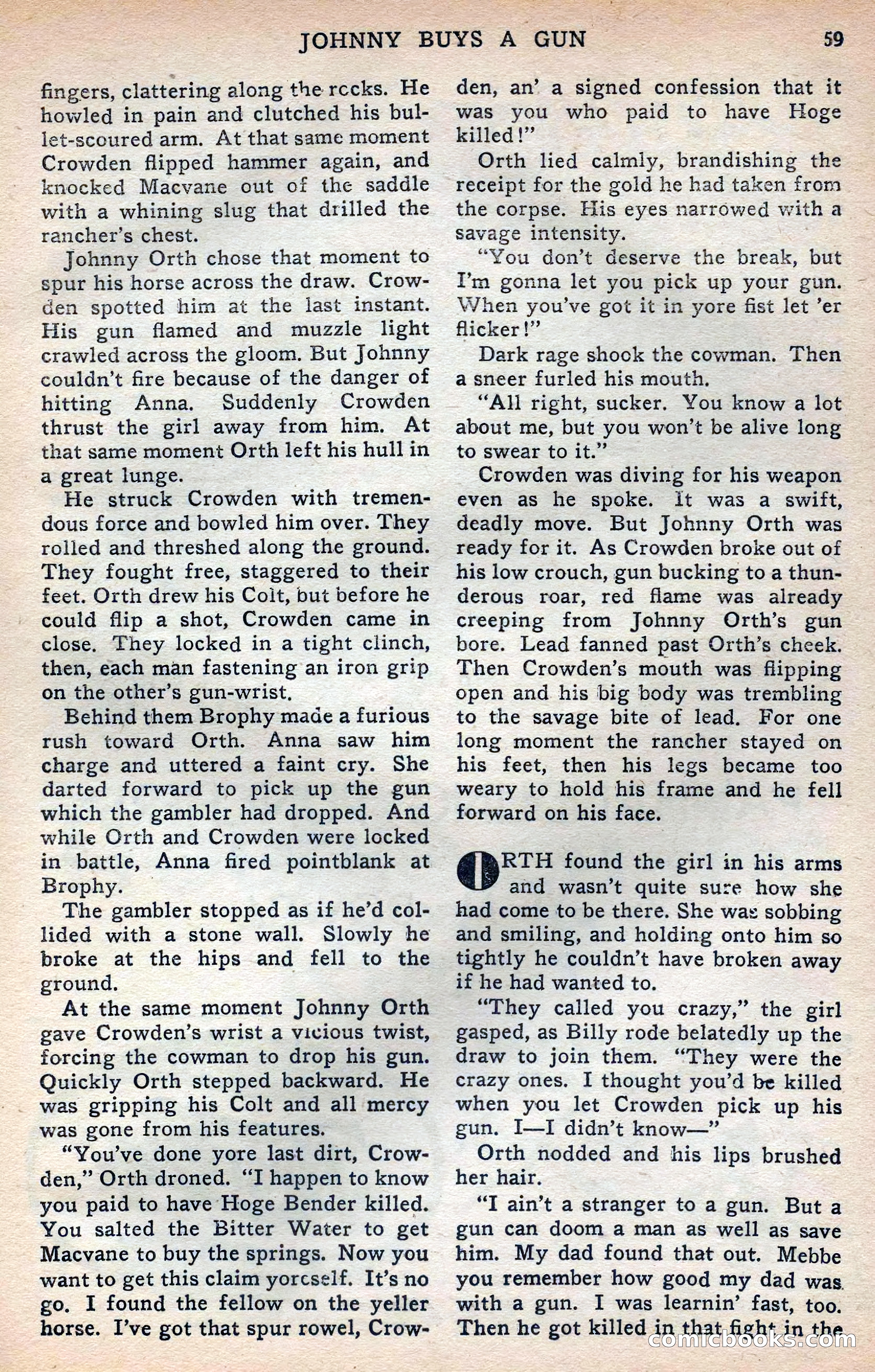 Thrilling Western, Vol. 38, No. 3 — page 60 of 116