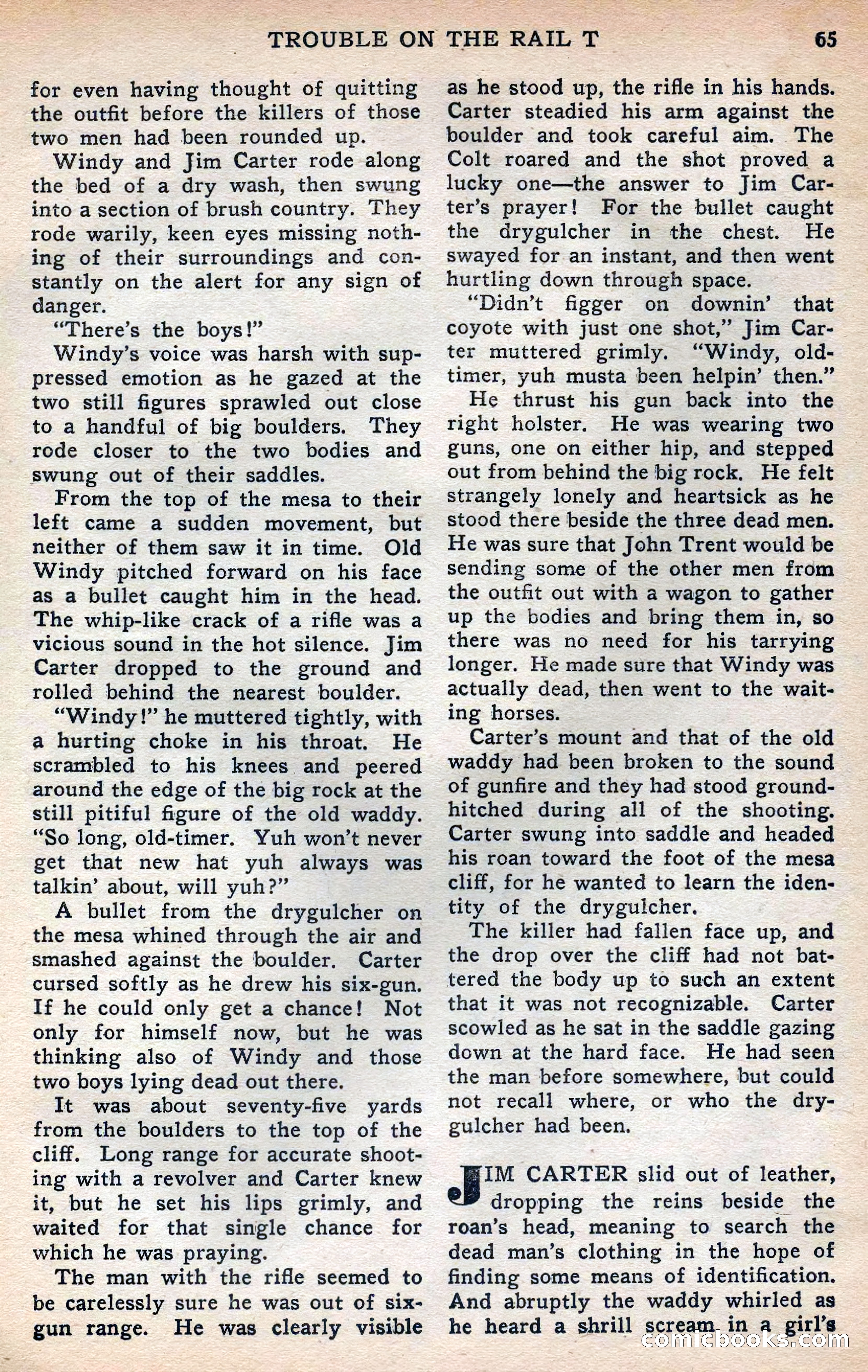 Thrilling Western, Vol. 38, No. 3 — page 66 of 116