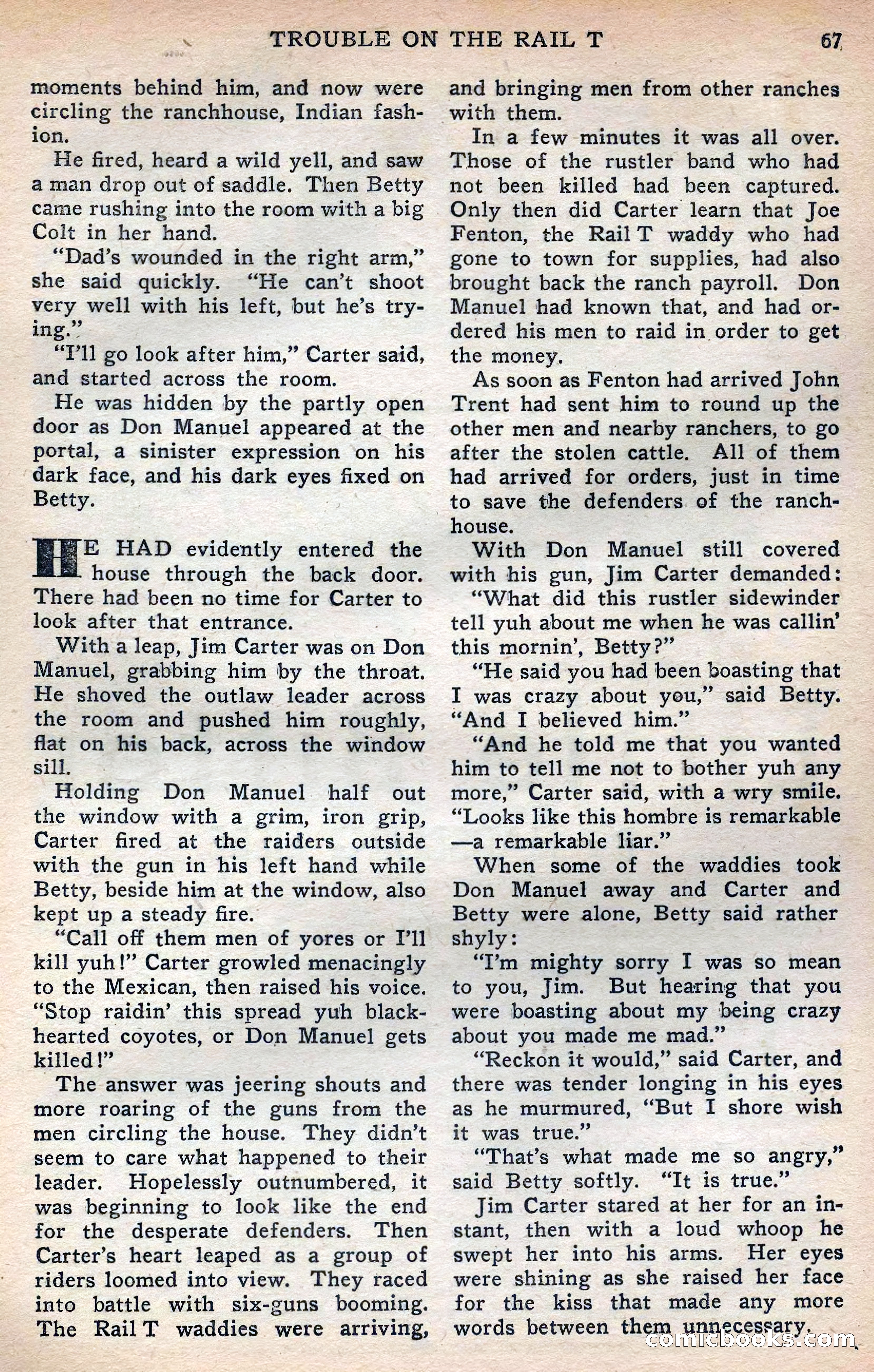 Thrilling Western, Vol. 38, No. 3 — page 68 of 116