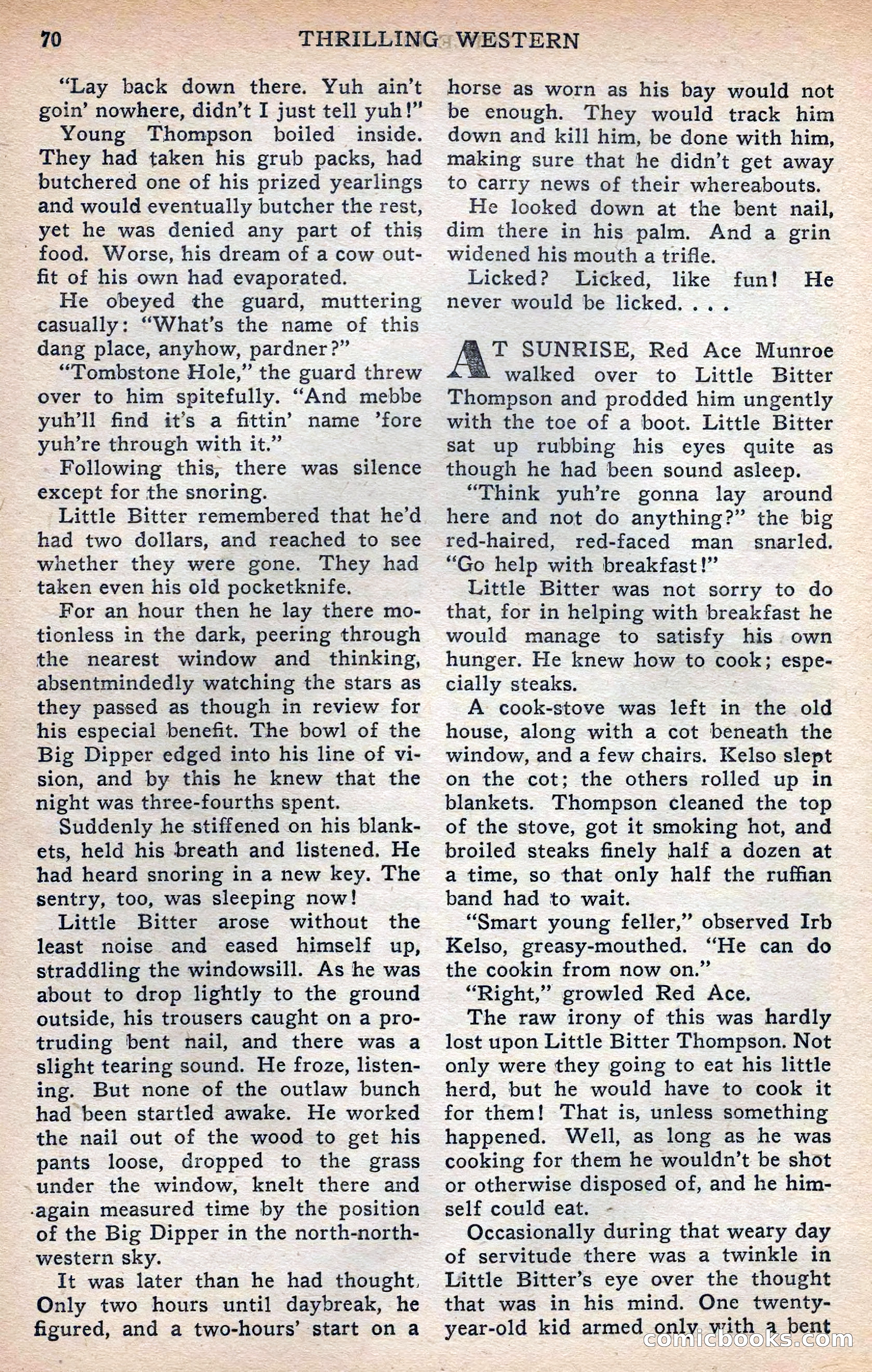 Thrilling Western, Vol. 38, No. 3 — page 71 of 116