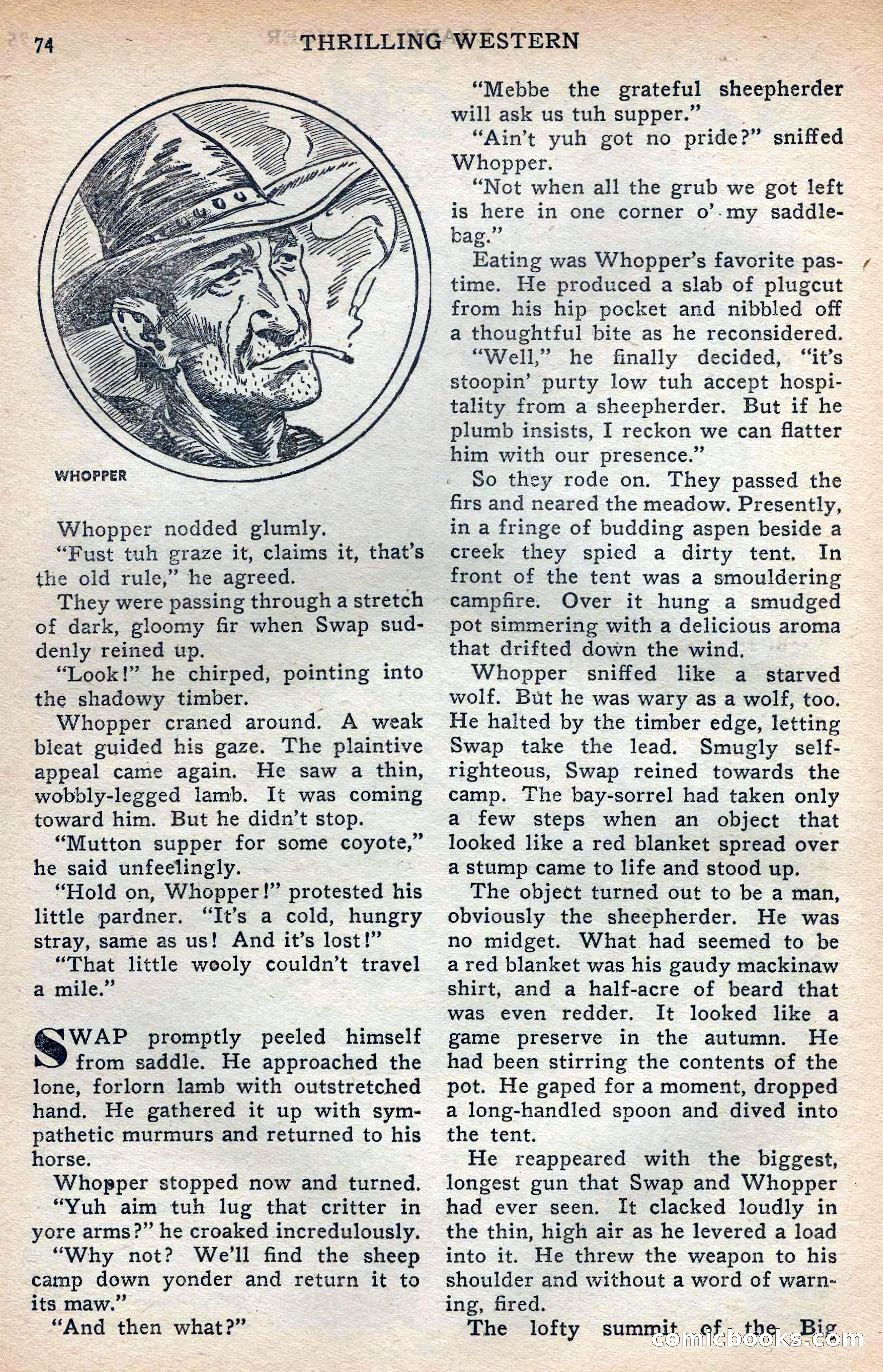 Thrilling Western, Vol. 38, No. 3 — page 75 of 116