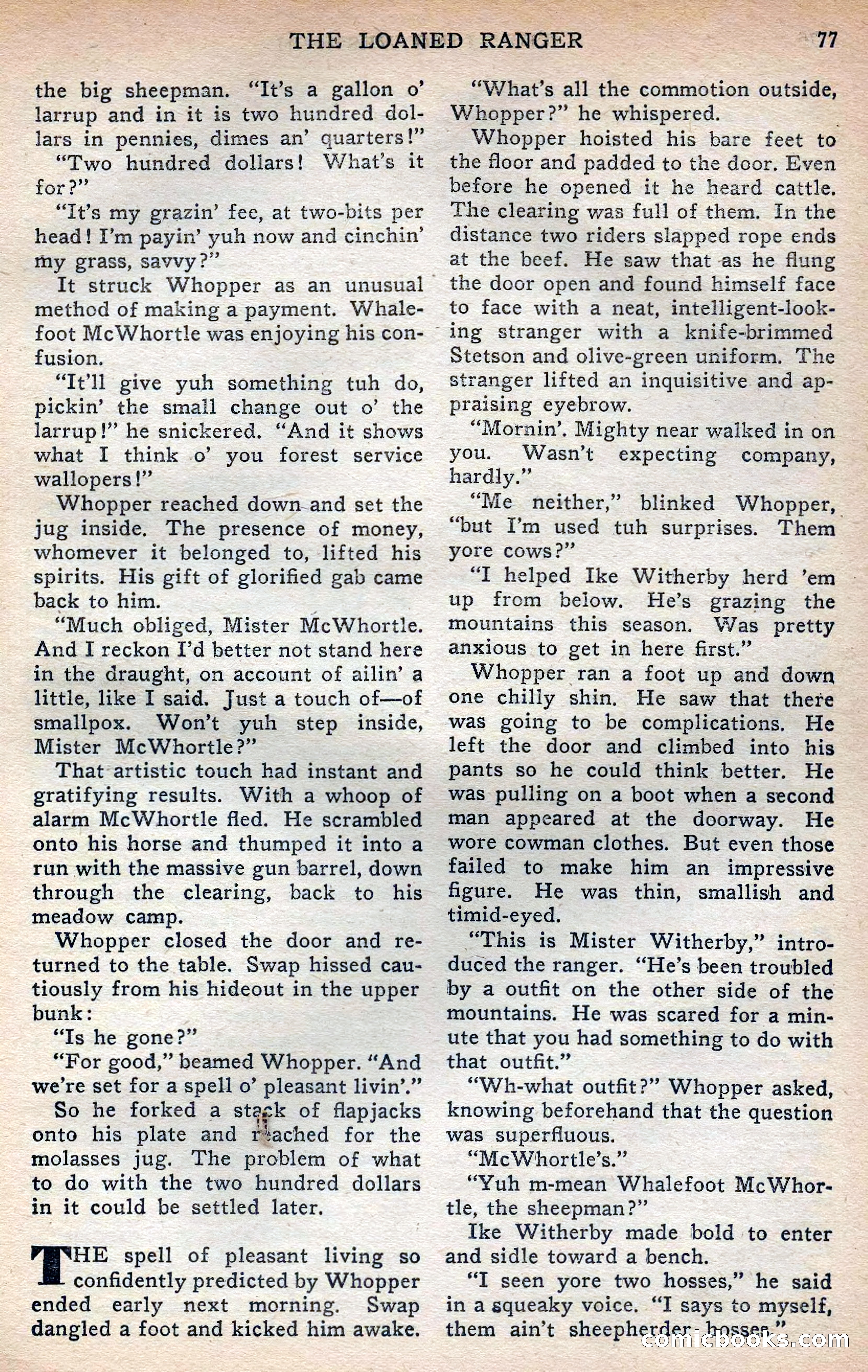 Thrilling Western, Vol. 38, No. 3 — page 78 of 116