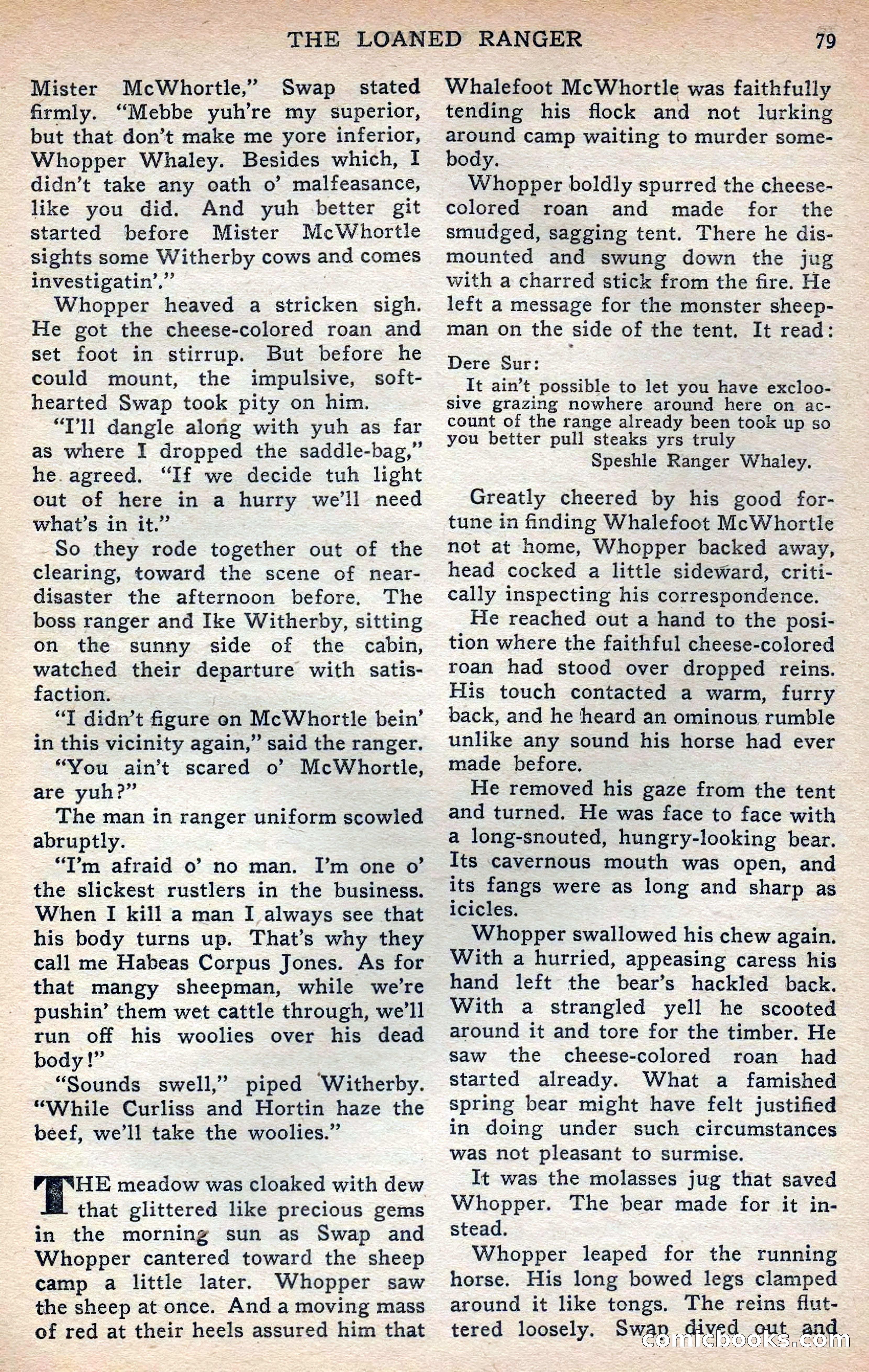Thrilling Western, Vol. 38, No. 3 — page 80 of 116